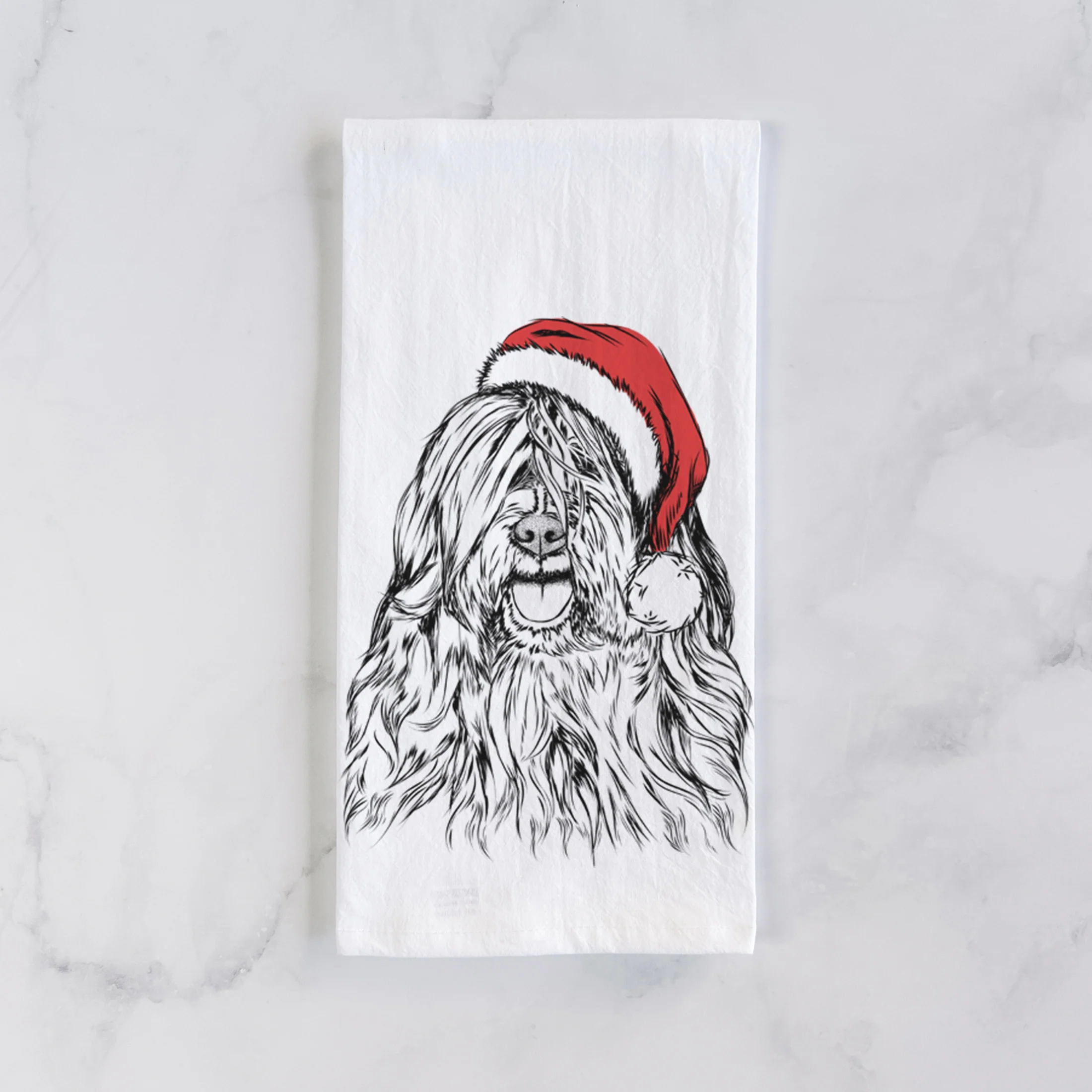 Trinket the Tibetan Terrier Tea Towel - Image 2