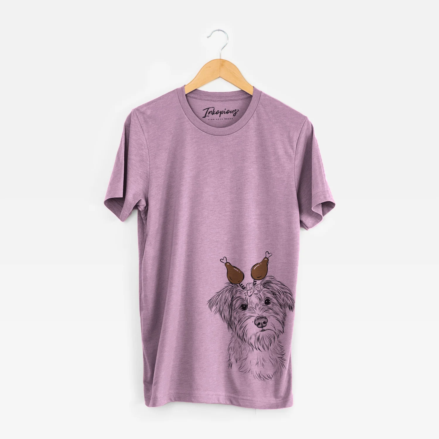 Thanksgiving Birdee the Schnauzer Mix - Unisex Crewneck - Image 4