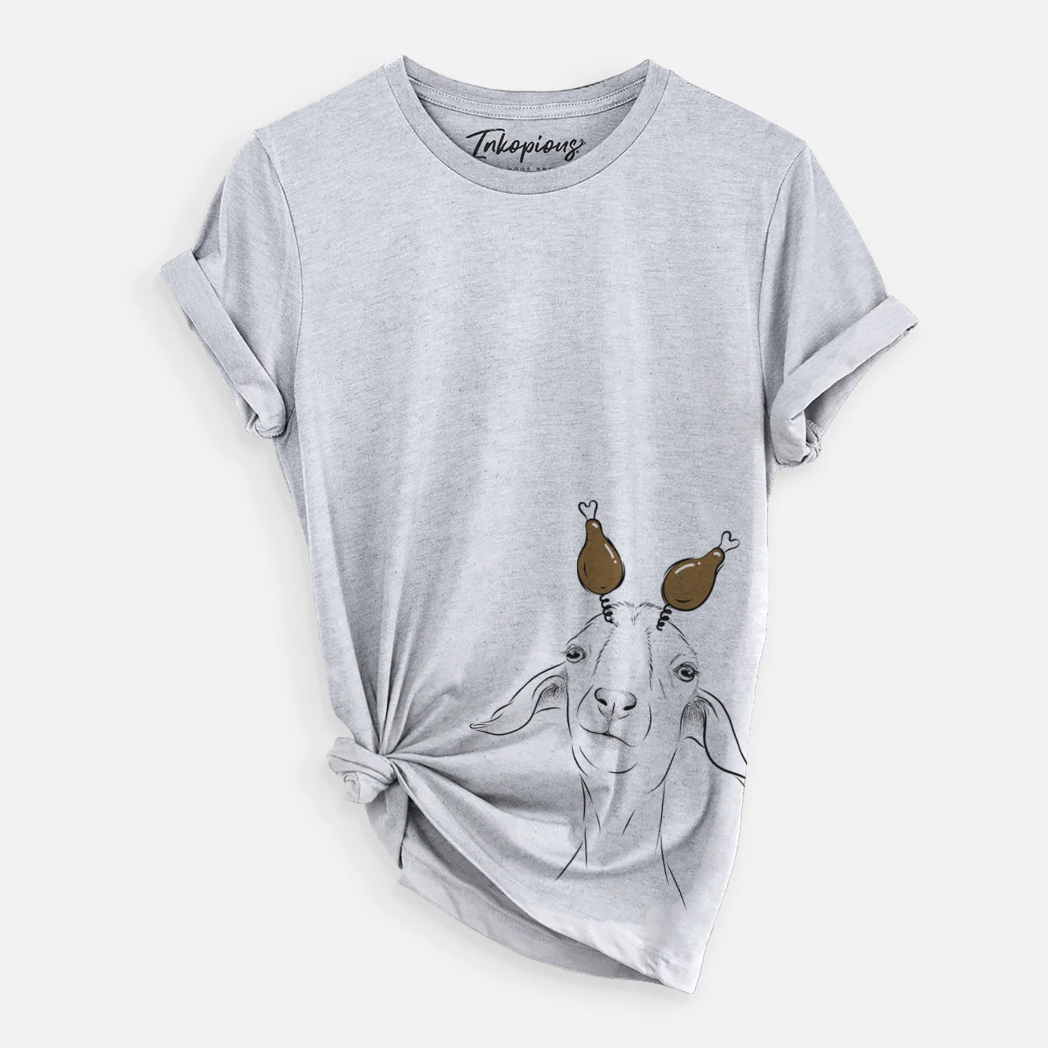 Thanksgiving Kara Dune the Spanish Boer Goat - Unisex Crewneck - Image 2