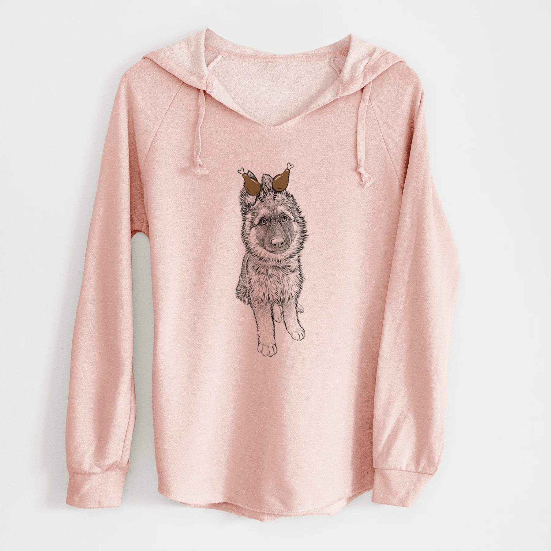 Thanksgiving Kuyo the German Shepherd - Cali Wave Hooded Sweatshirt - Image 5