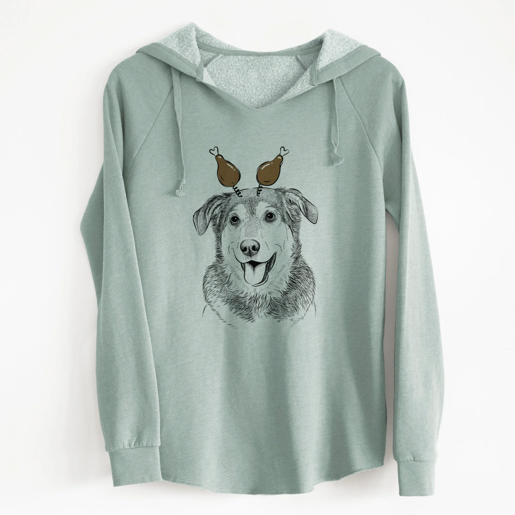 Thanksgiving Lance the Lab/Shepherd Mix - Cali Wave Hooded Sweatshirt - Image 7