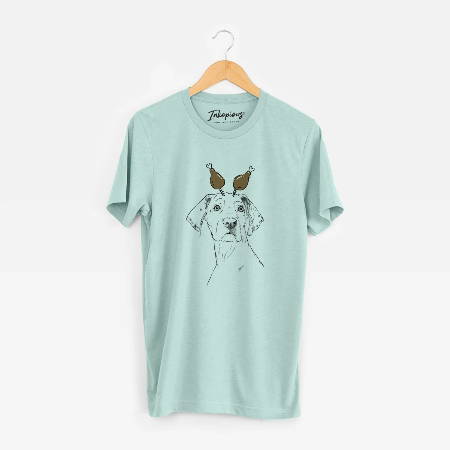Thanksgiving Lumen the Special Needs Great Dane - Unisex Crewneck - Image 8