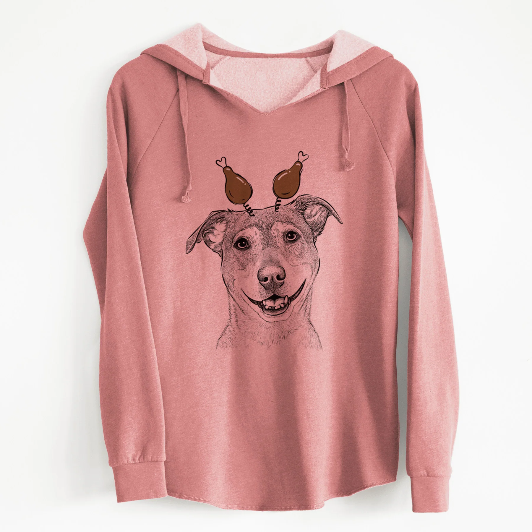 Thanksgiving Reese the Mountain Cur - Cali Wave Hooded Sweatshirt - Image 6