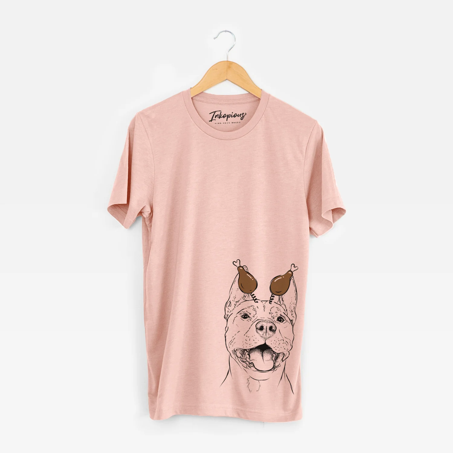 Thanksgiving Wally the Pitbull - Unisex Crewneck - Image 3