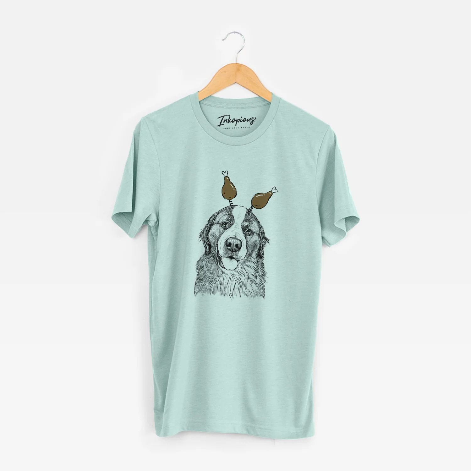 Thanksgiving Walter the Bernese Mountain Dog Mix - Unisex Crewneck - Image 8
