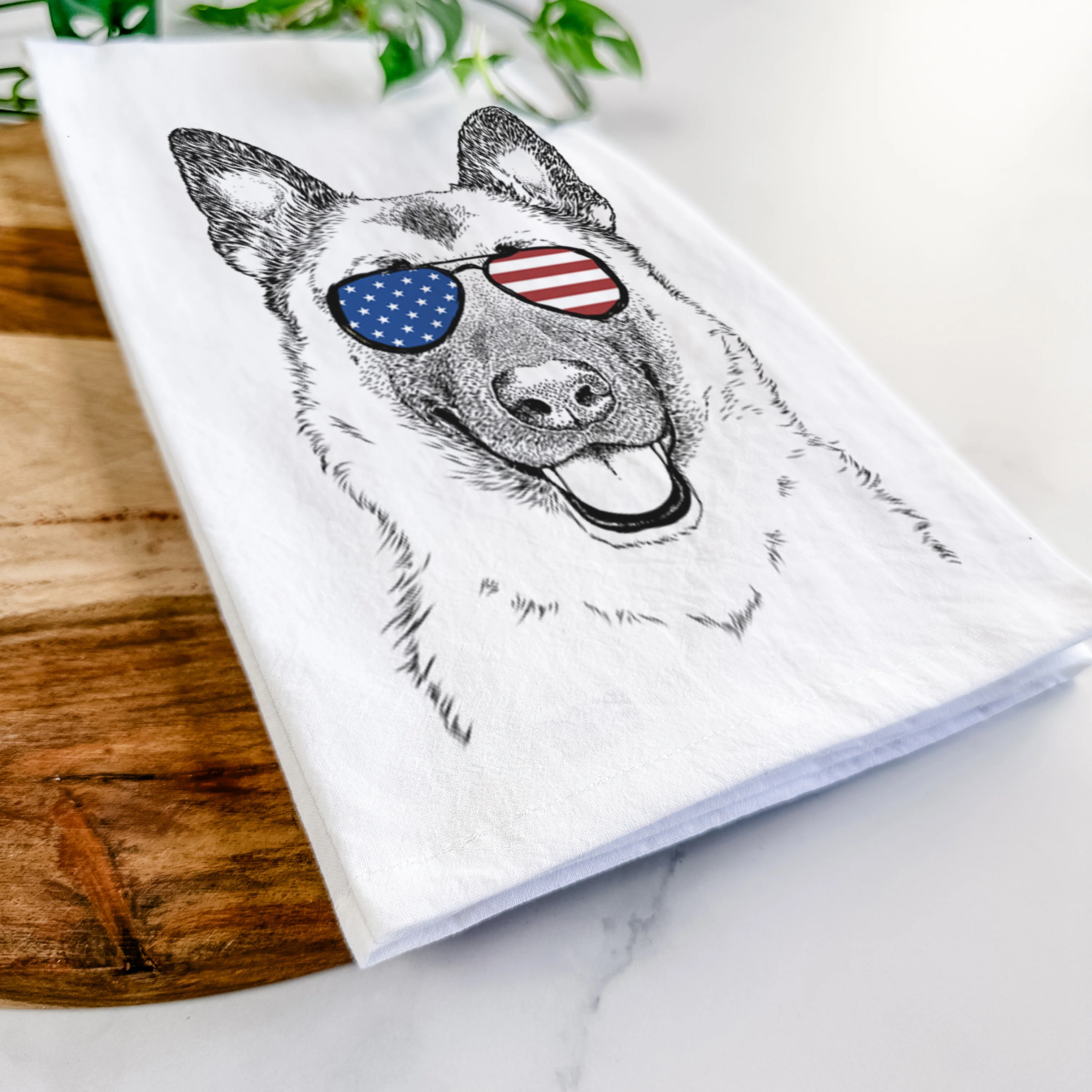 Trooper the German Shepherd Tea Towel - Image 12
