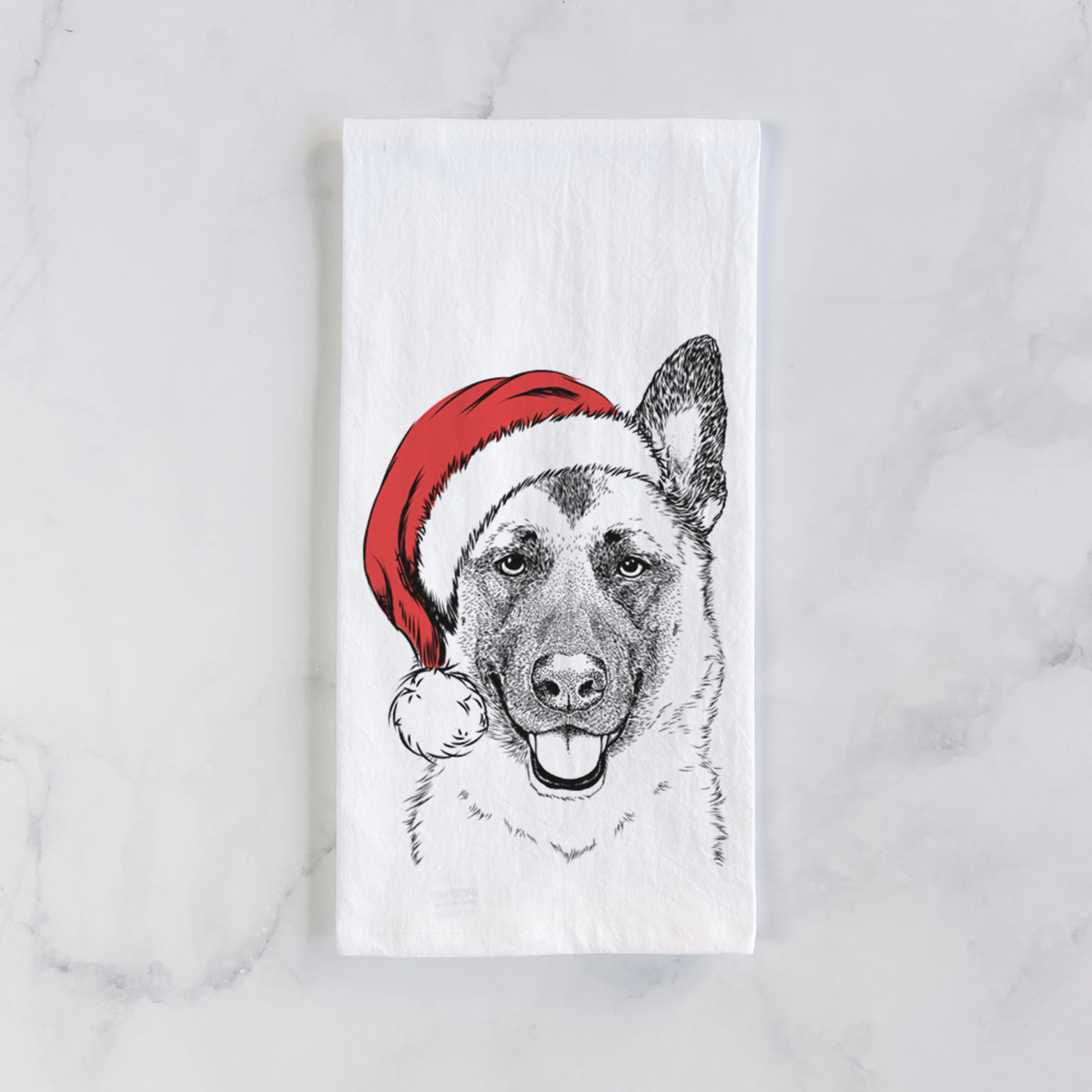 Trooper the German Shepherd Tea Towel - Image 2