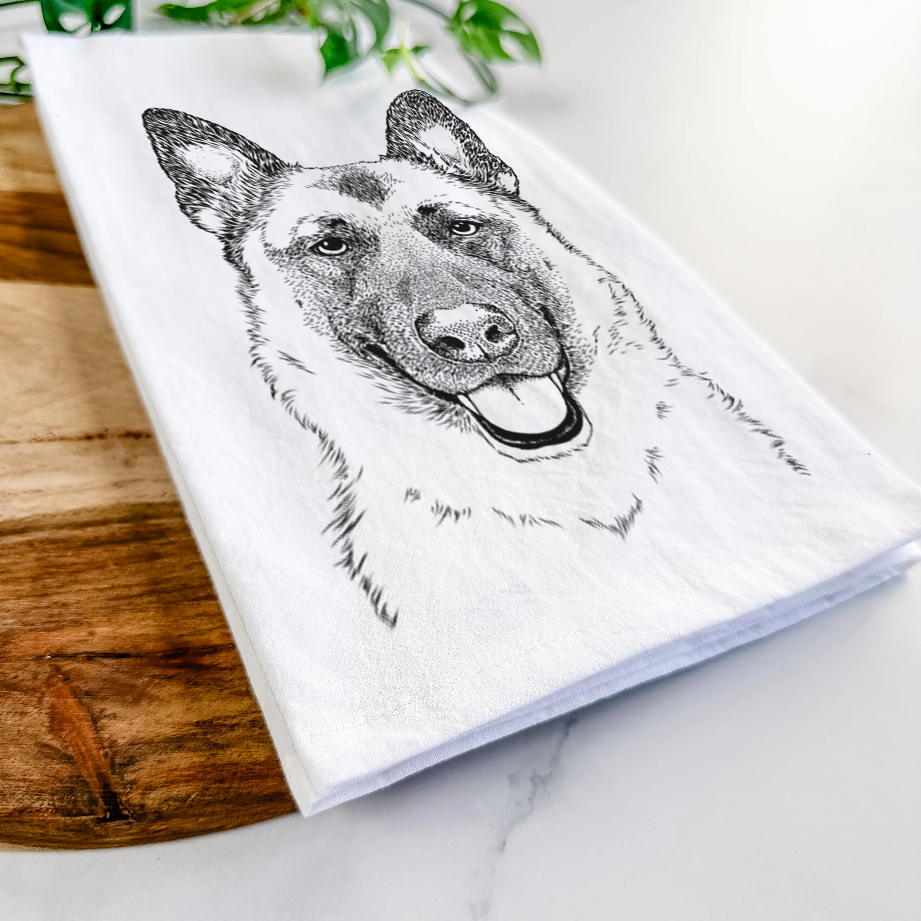 Trooper the German Shepherd Tea Towel - Image 5