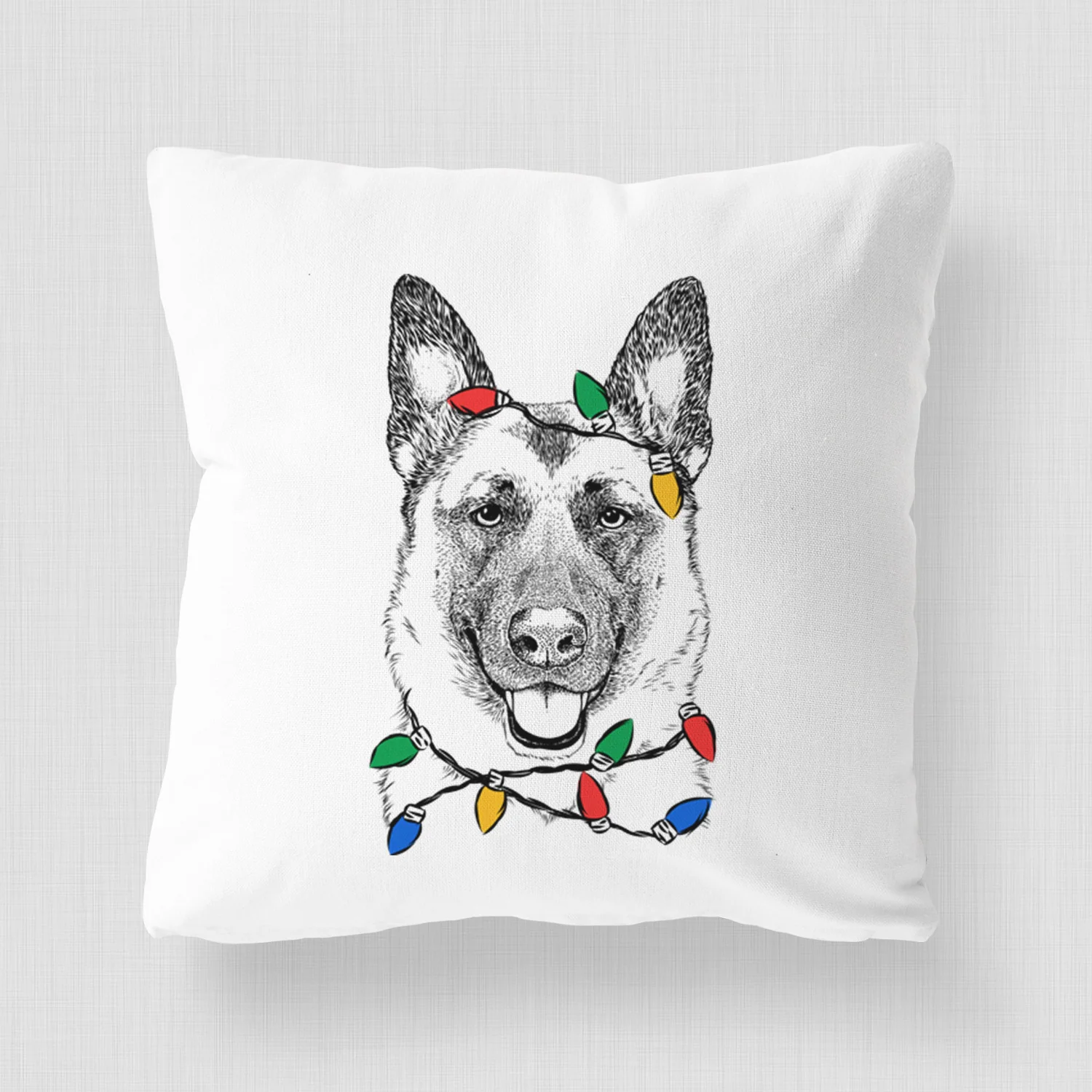 Trooper the German Shepherd - Throw Pillow Cover - Image 4