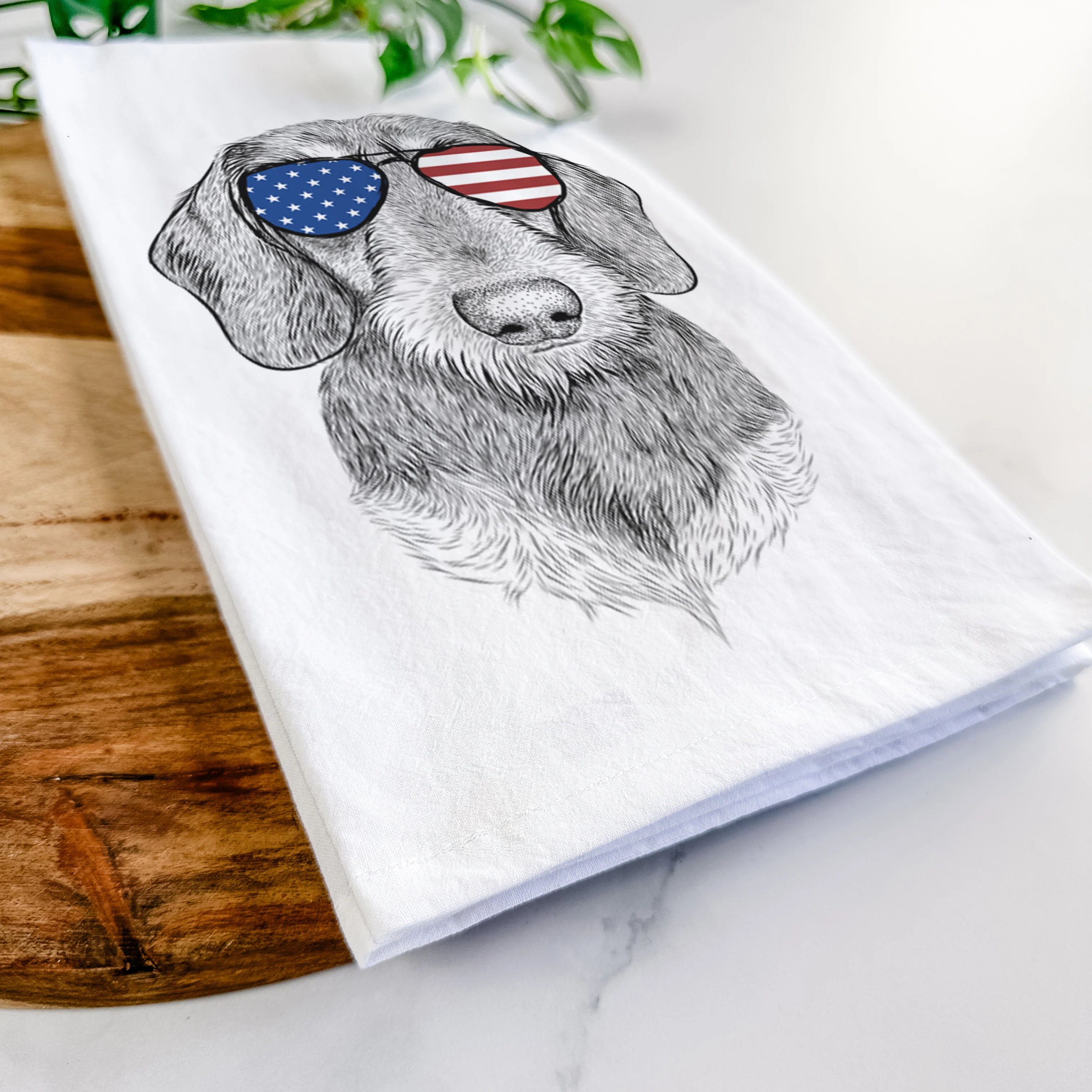 Truman the Wirehaired Dachshund Tea Towel - Image 12