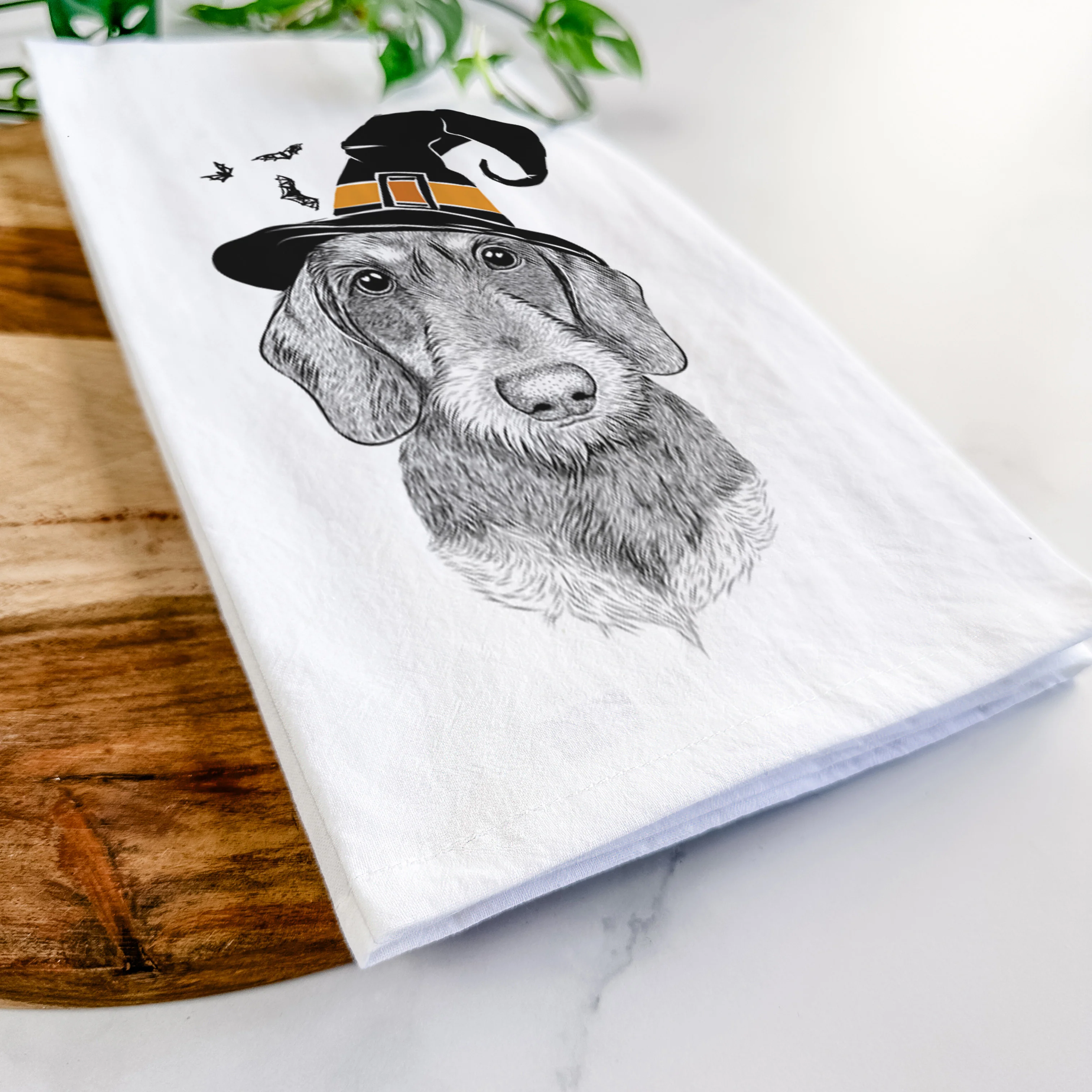 Truman the Wirehaired Dachshund Tea Towel - Image 8