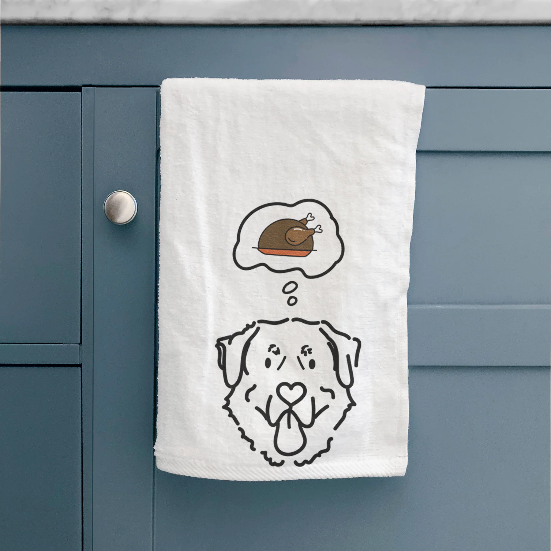 Turkey Thoughts Anatolian Shepherd - Batu - Decorative Hand Towel - Image 2