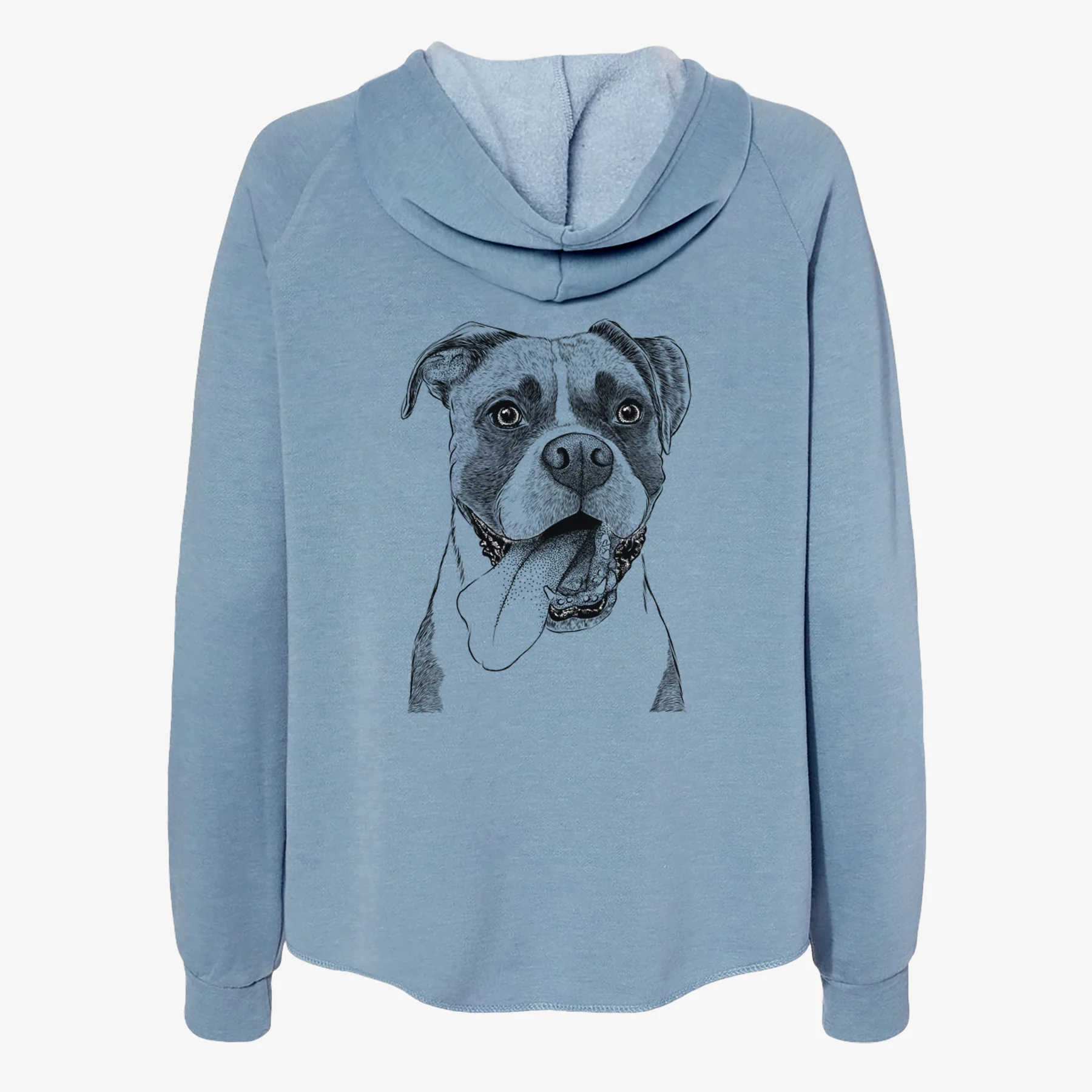 Tuckeroo the Boxer - Women's Cali Wave Zip-Up Sweatshirt - Image 6