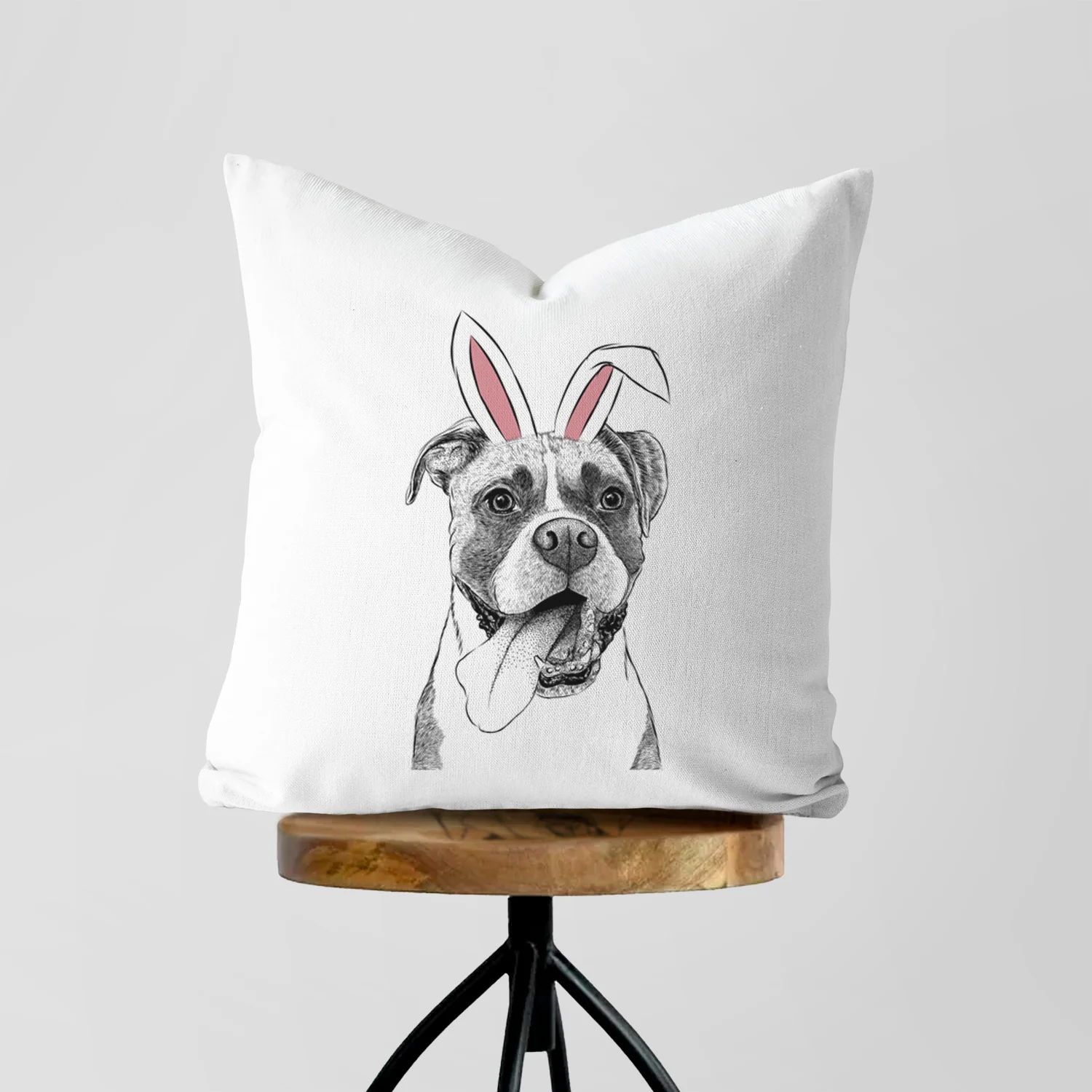 Tuckeroo the Boxer - Throw Pillow Cover - Image 5