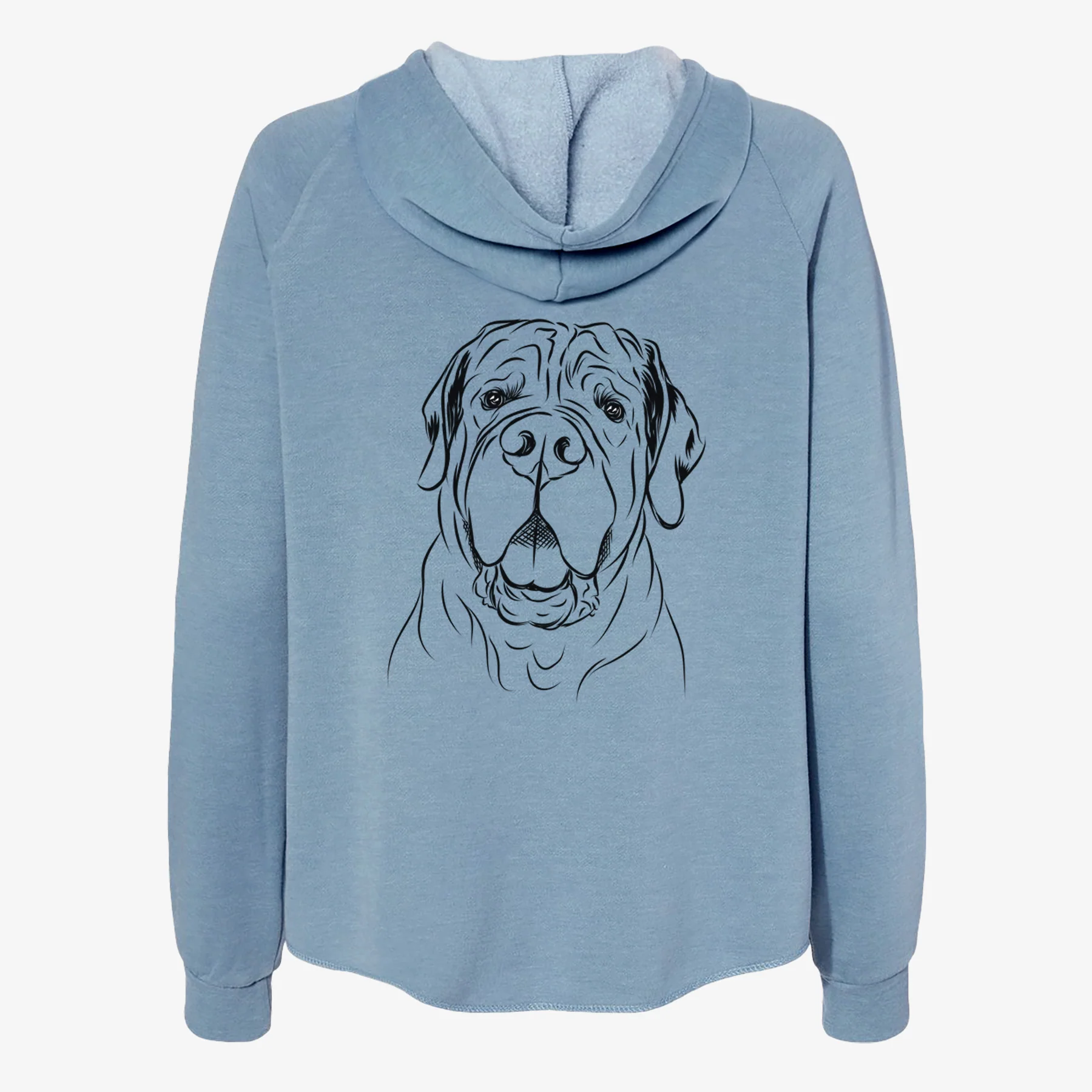 Tufton the English Mastiff - Women's Cali Wave Zip-Up Sweatshirt - Image 6