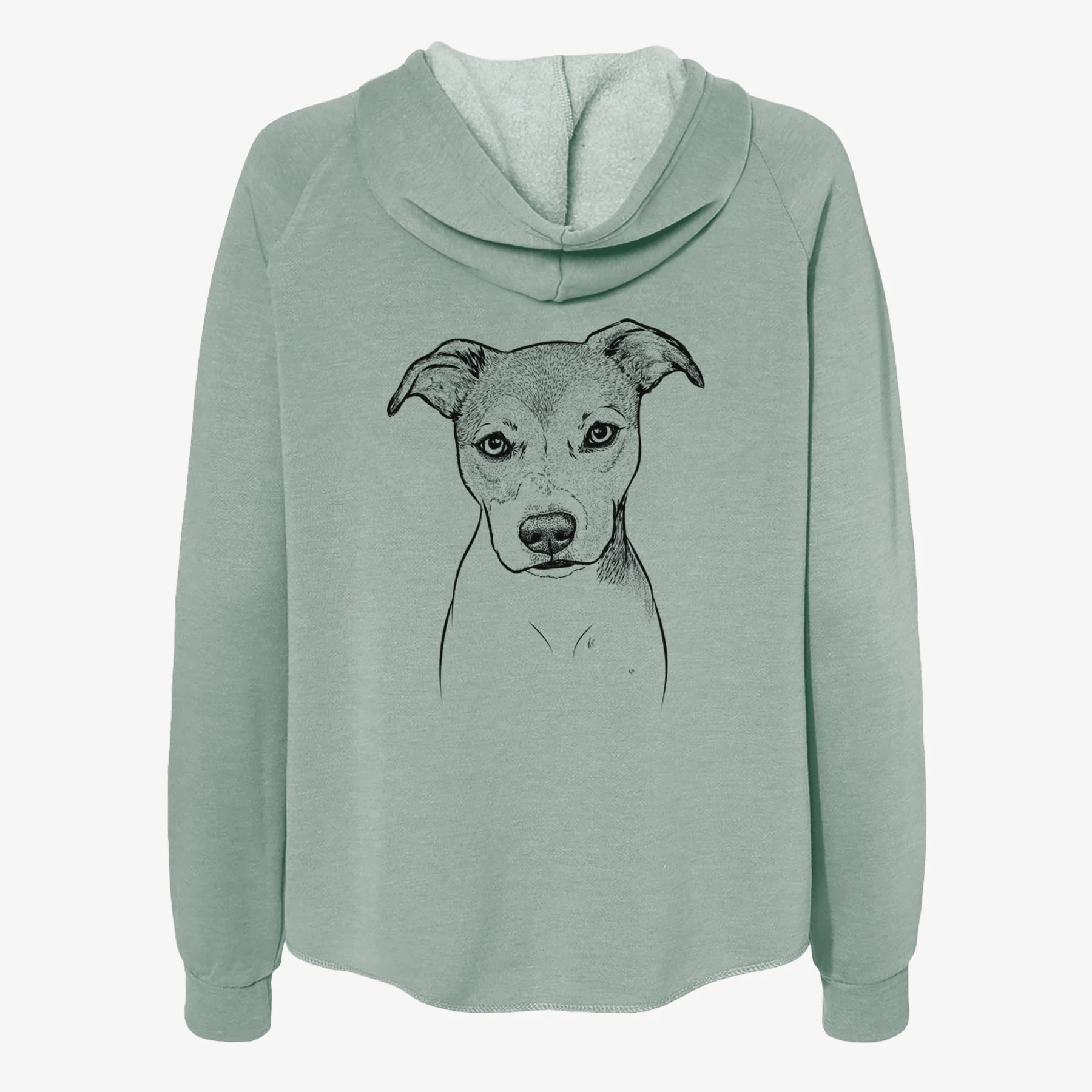 Tula the American Staffordshire Terrier Heeler Mix - Women's Cali Wave Zip-Up Sweatshirt - Image 4