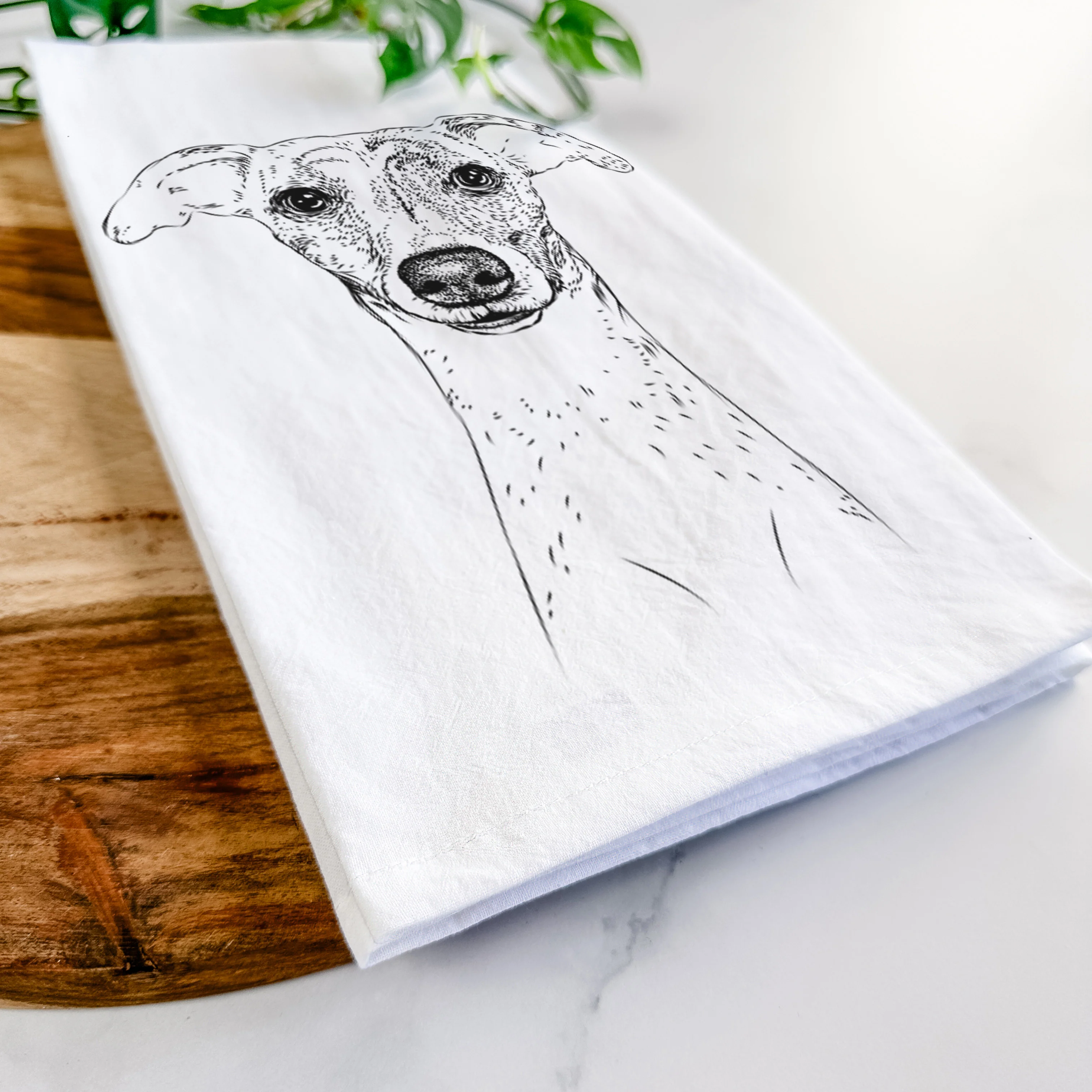 Twiggy the Whippet Tea Towel - Image 5