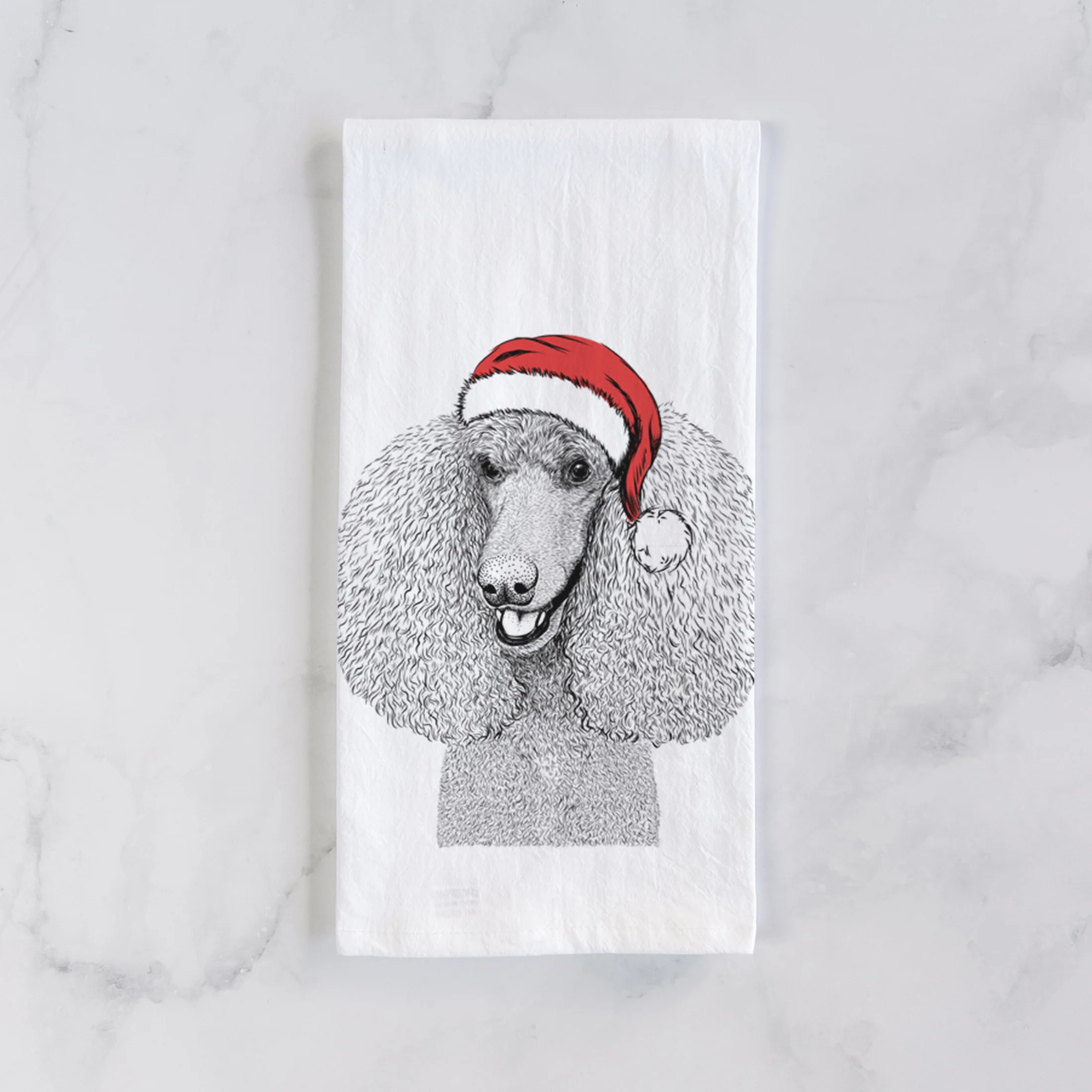Uncle Tucker the Poodle Tea Towel - Image 2
