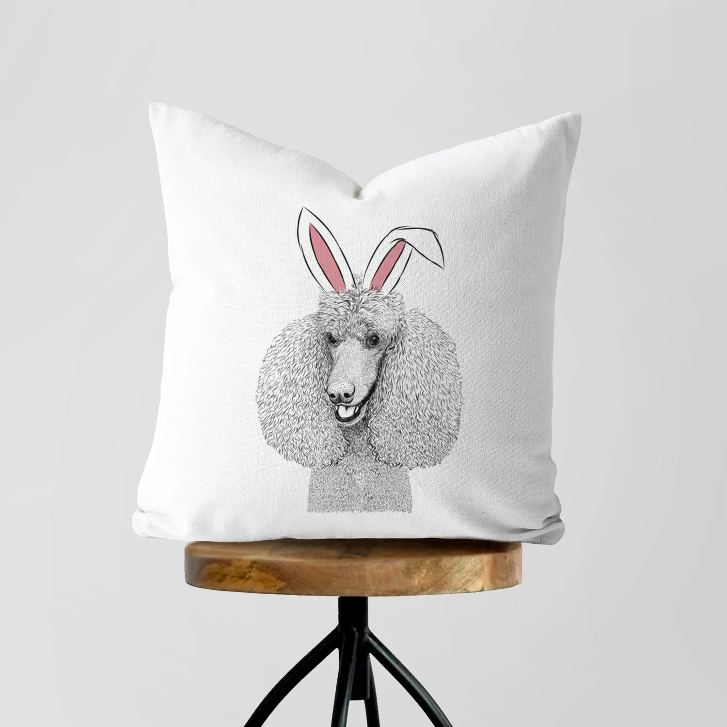 Uncle Tucker the Poodle - Throw Pillow Cover - Image 5