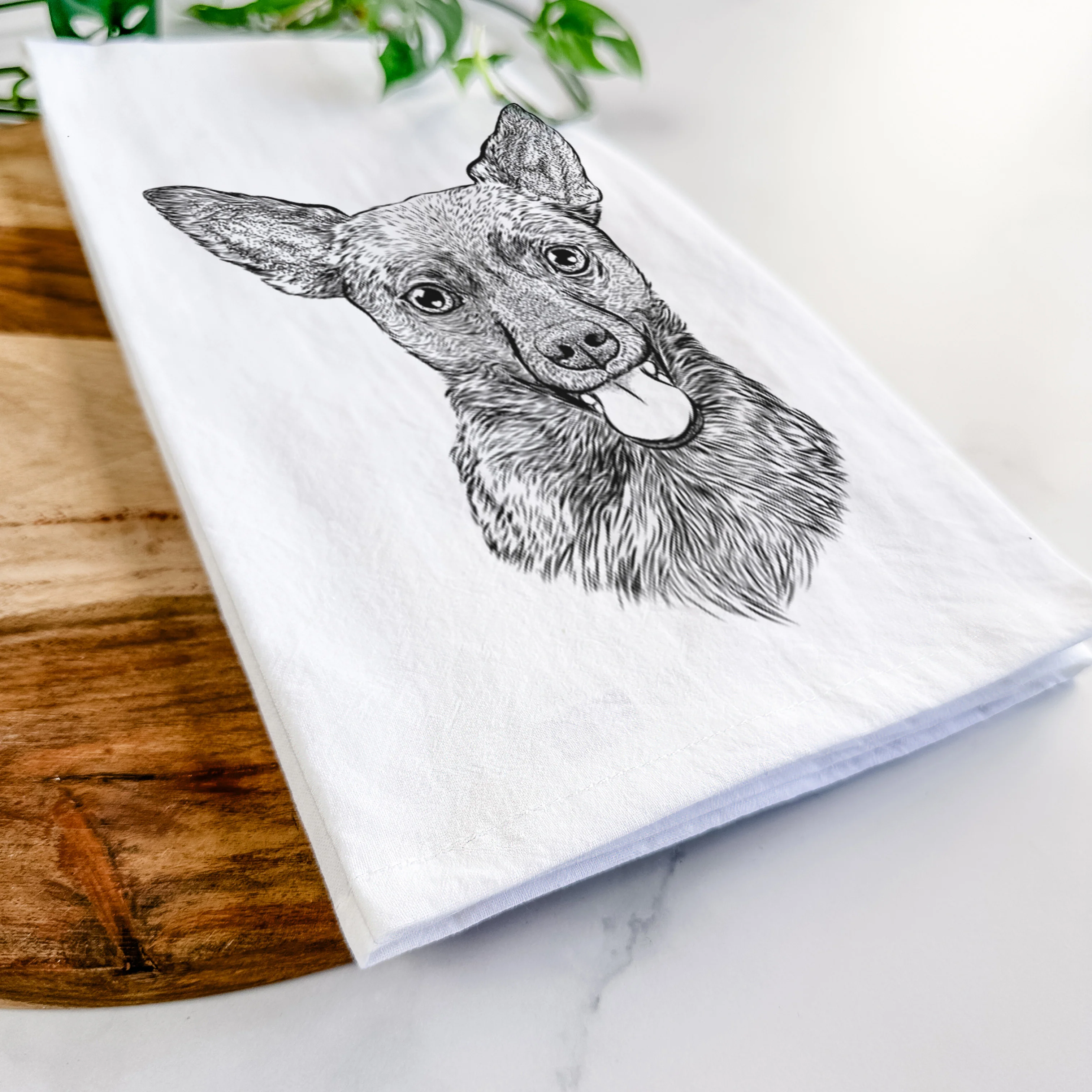 Ursa the Mixed Breed Tea Towel - Image 5