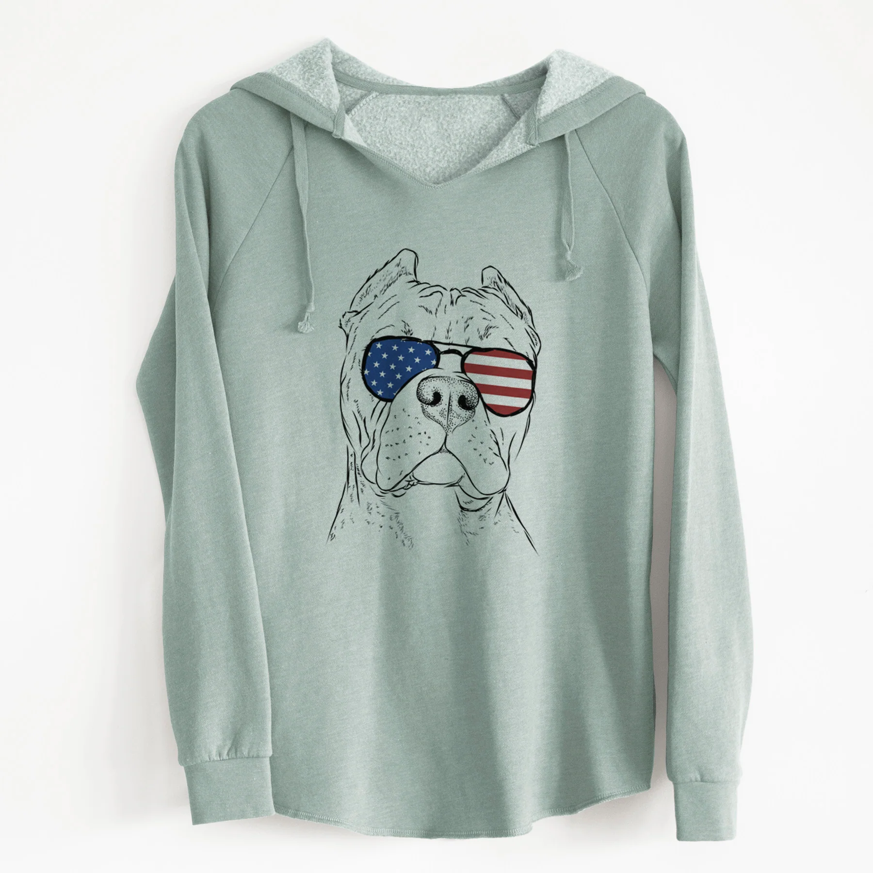 USA Bam Bam the Pitbull - Cali Wave Hooded Sweatshirt - Image 7