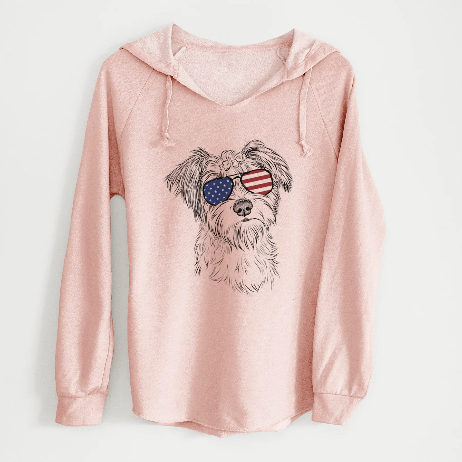 USA Birdee the Schnauzer Mix - Cali Wave Hooded Sweatshirt - Image 5