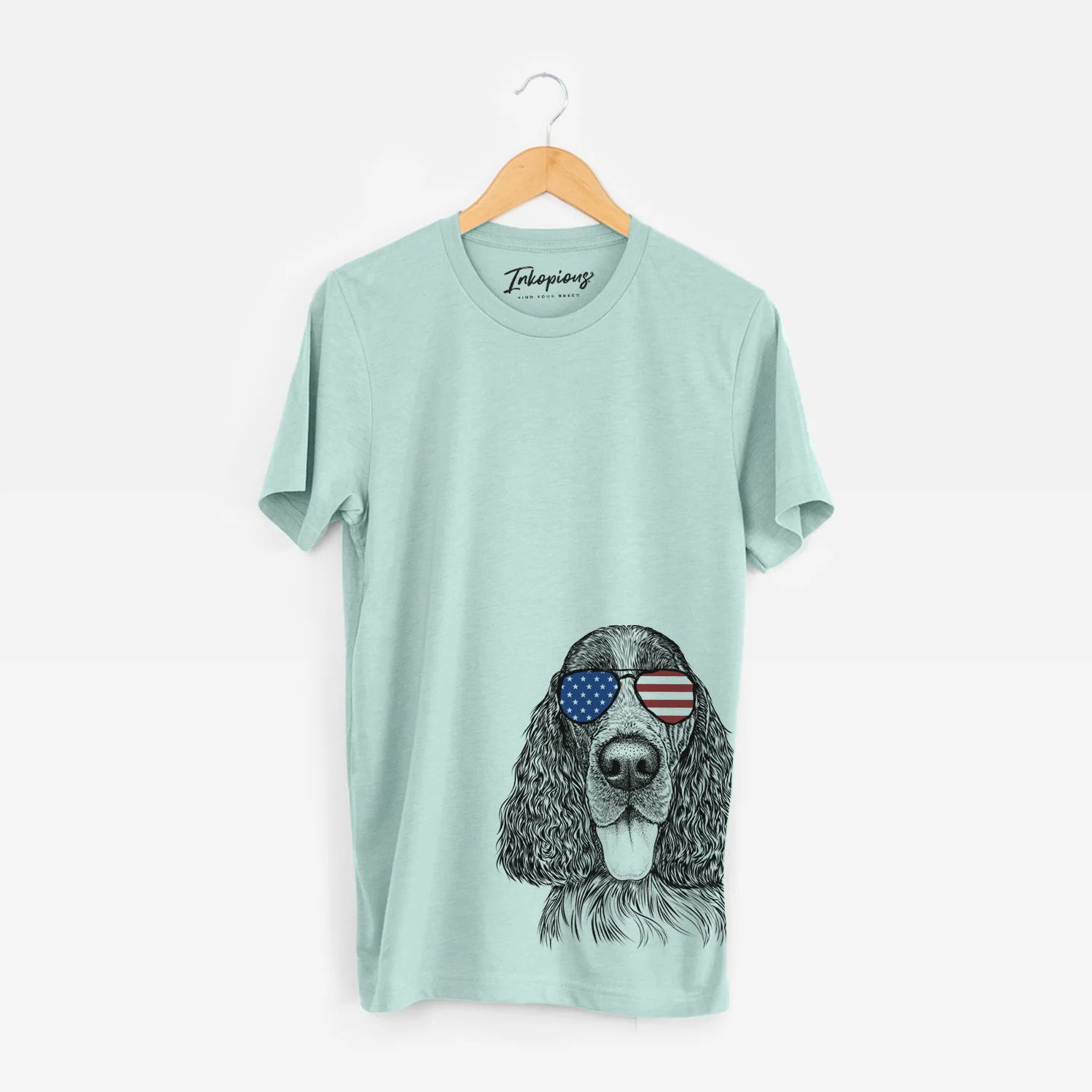 USA Duke the English Springer Spaniel - Unisex Crewneck - Image 5