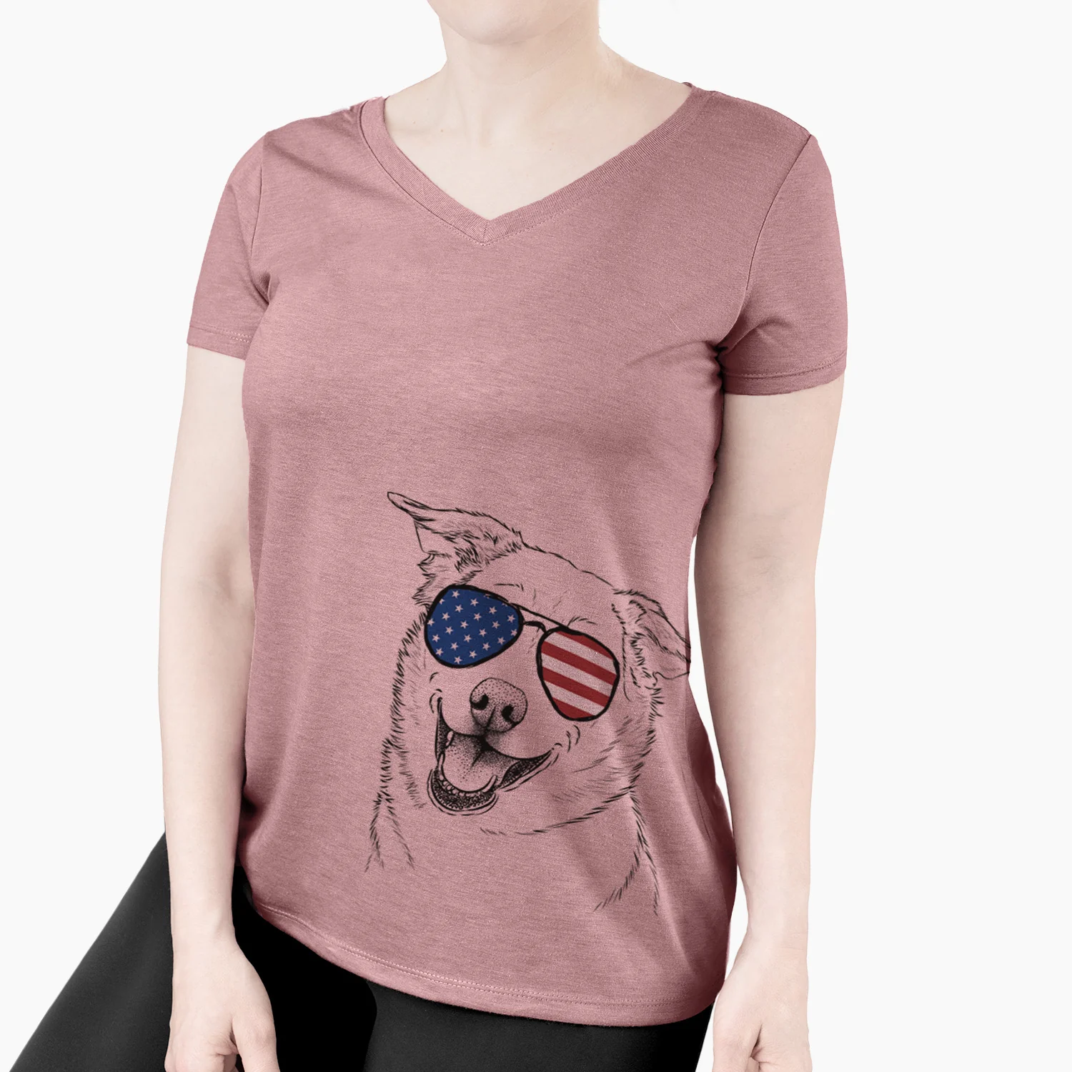 USA Jazz the Lab Mix - Women's Perfect V-neck Shirt - Image 4
