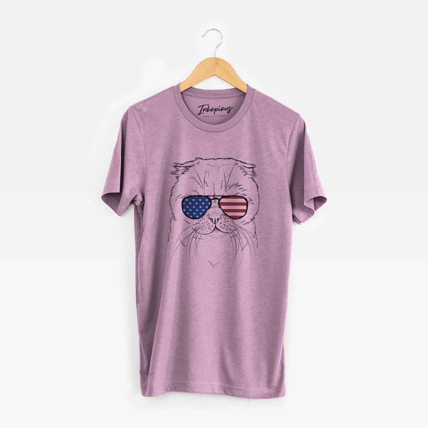 USA Lina the Exotic Fold Cat - Unisex Crewneck - Image 8