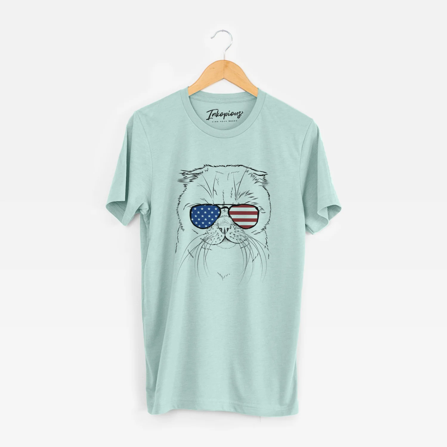 USA Lina the Exotic Fold Cat - Unisex Crewneck - Image 9