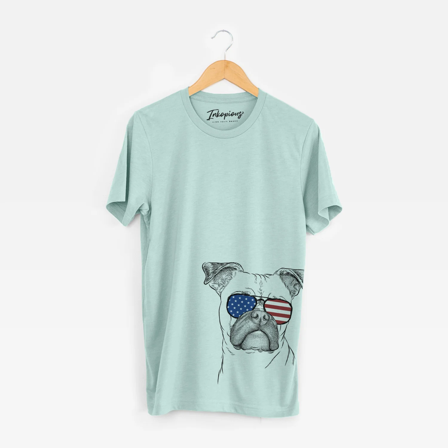 USA Mack the Bugg (Boston Terrier/Pug) - Unisex Crewneck - Image 5