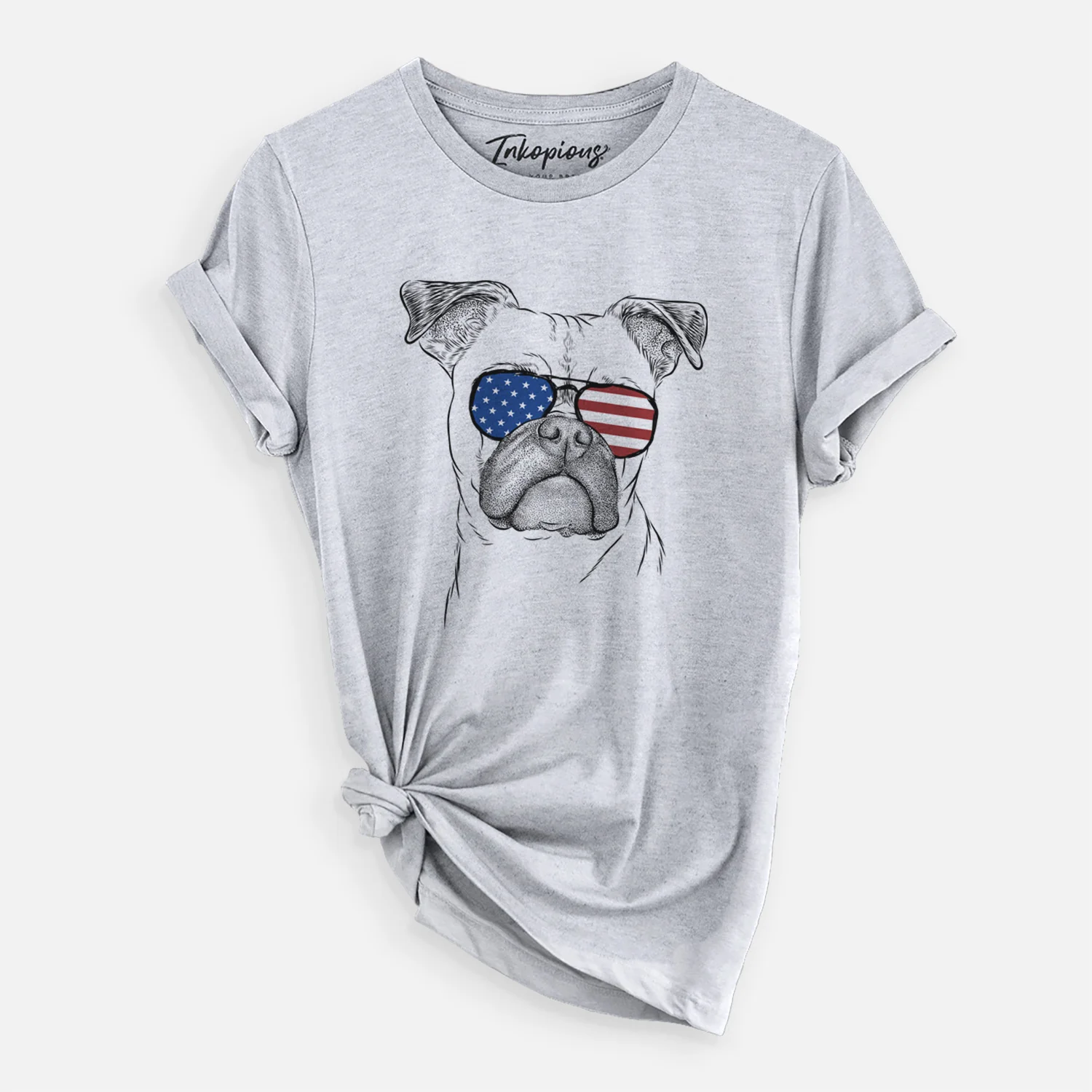 USA Mack the Bugg (Boston Terrier/Pug) - Unisex Crewneck - Image 6