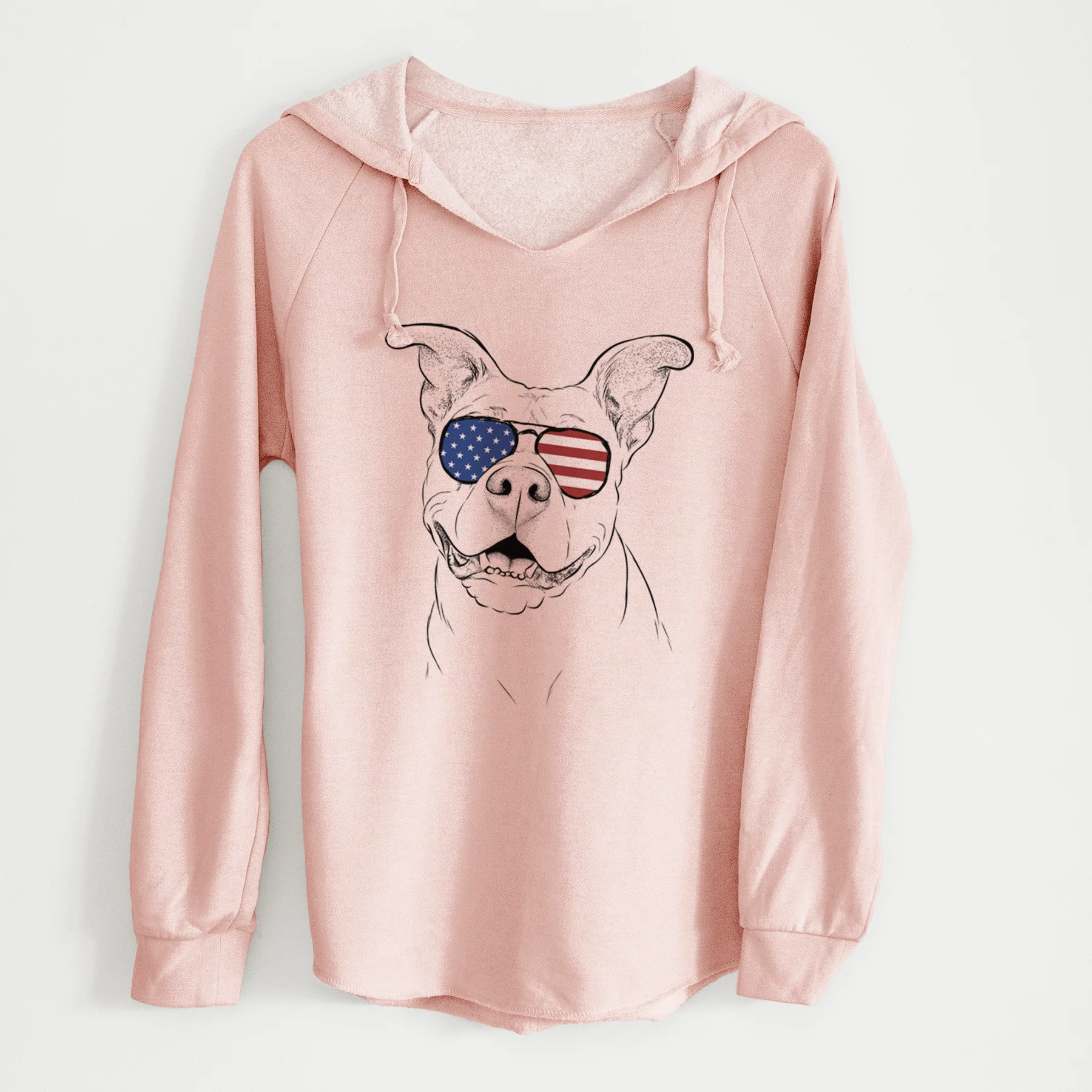 USA Malibu the Staffordshire Terrier/Pitbull Mix - Cali Wave Hooded Sweatshirt - Image 5