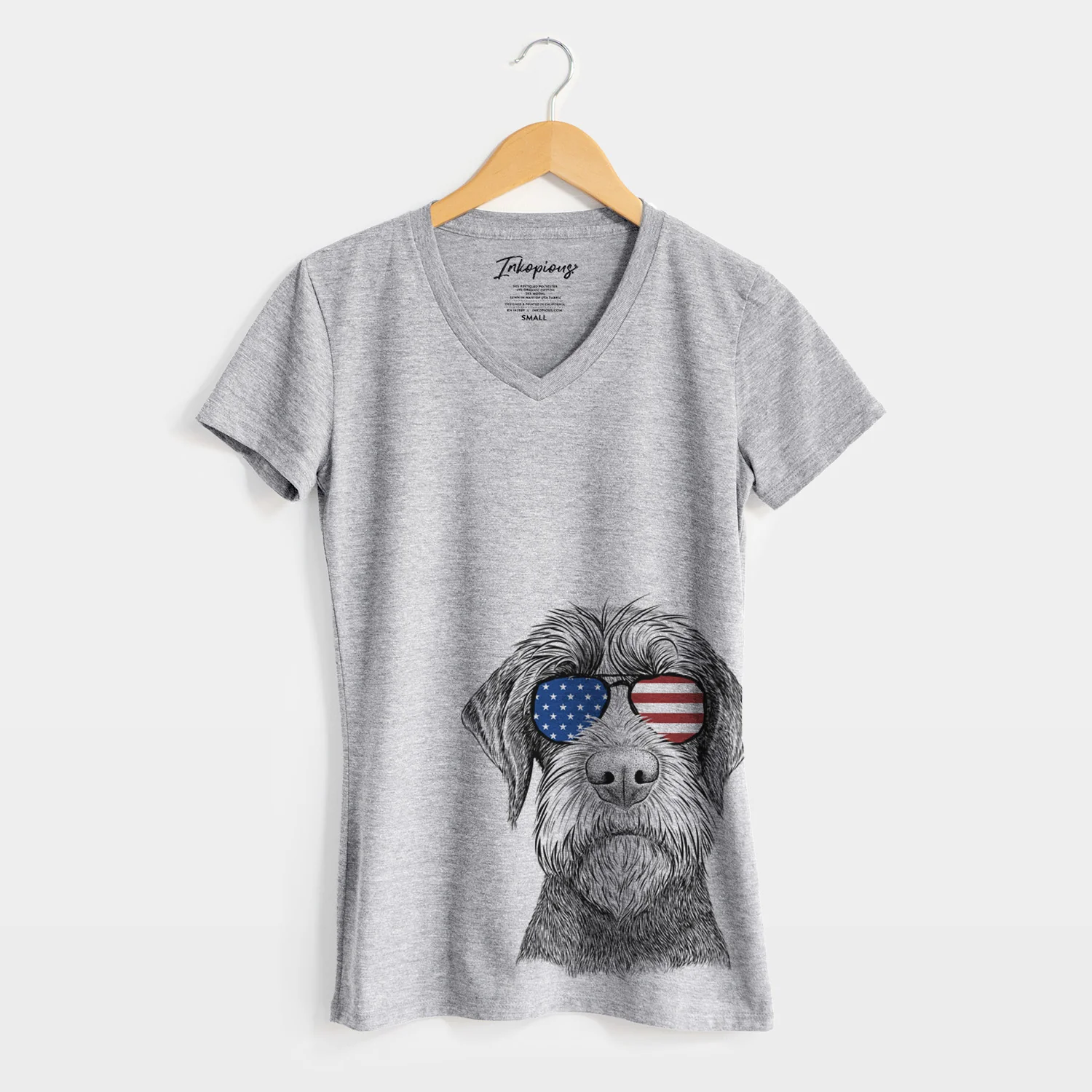 USA Oakley the Pudelpointer - Women's Perfect V-neck Shirt - Image 5