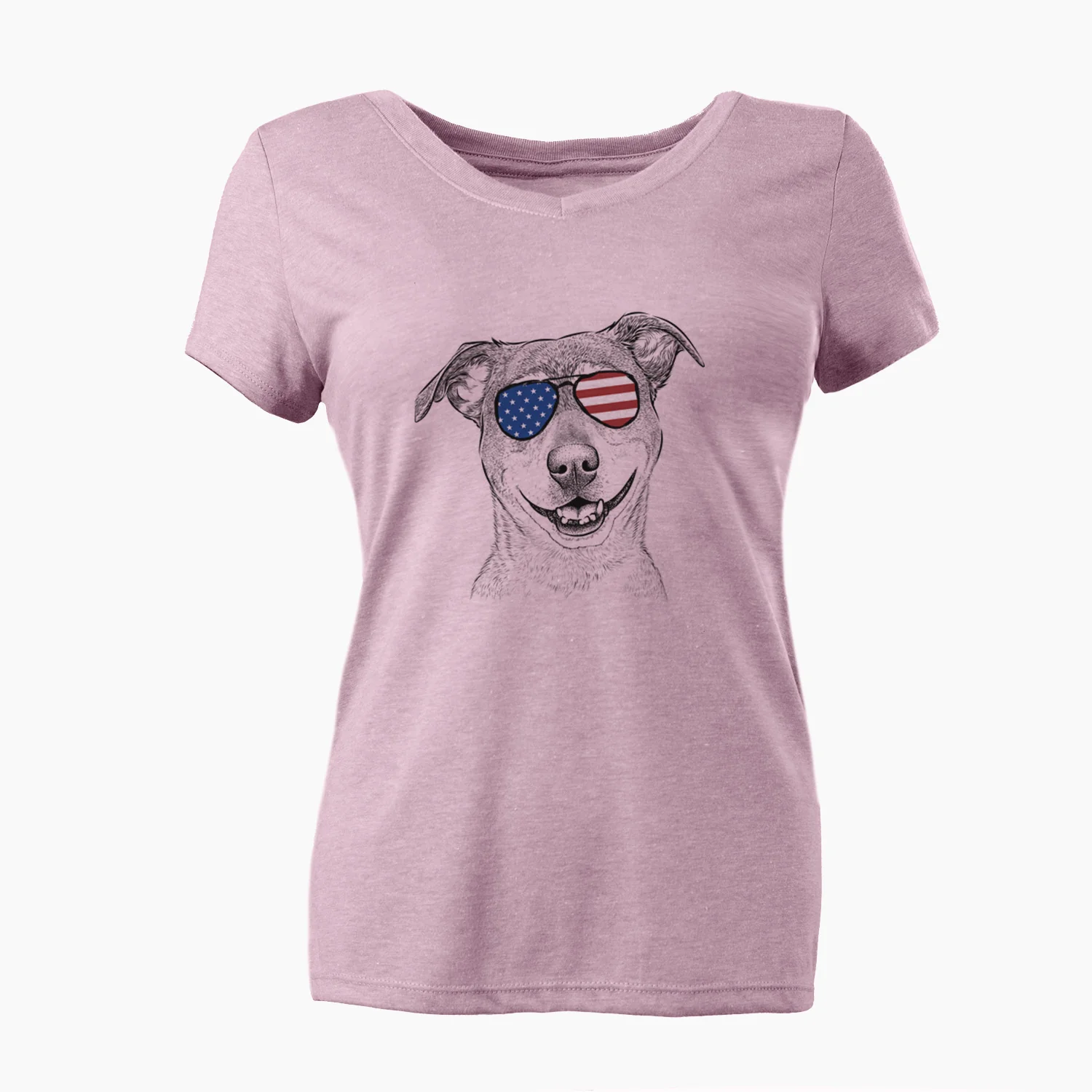 USA Reese the Mountain Cur - Women's Perfect V-neck Shirt - Image 7