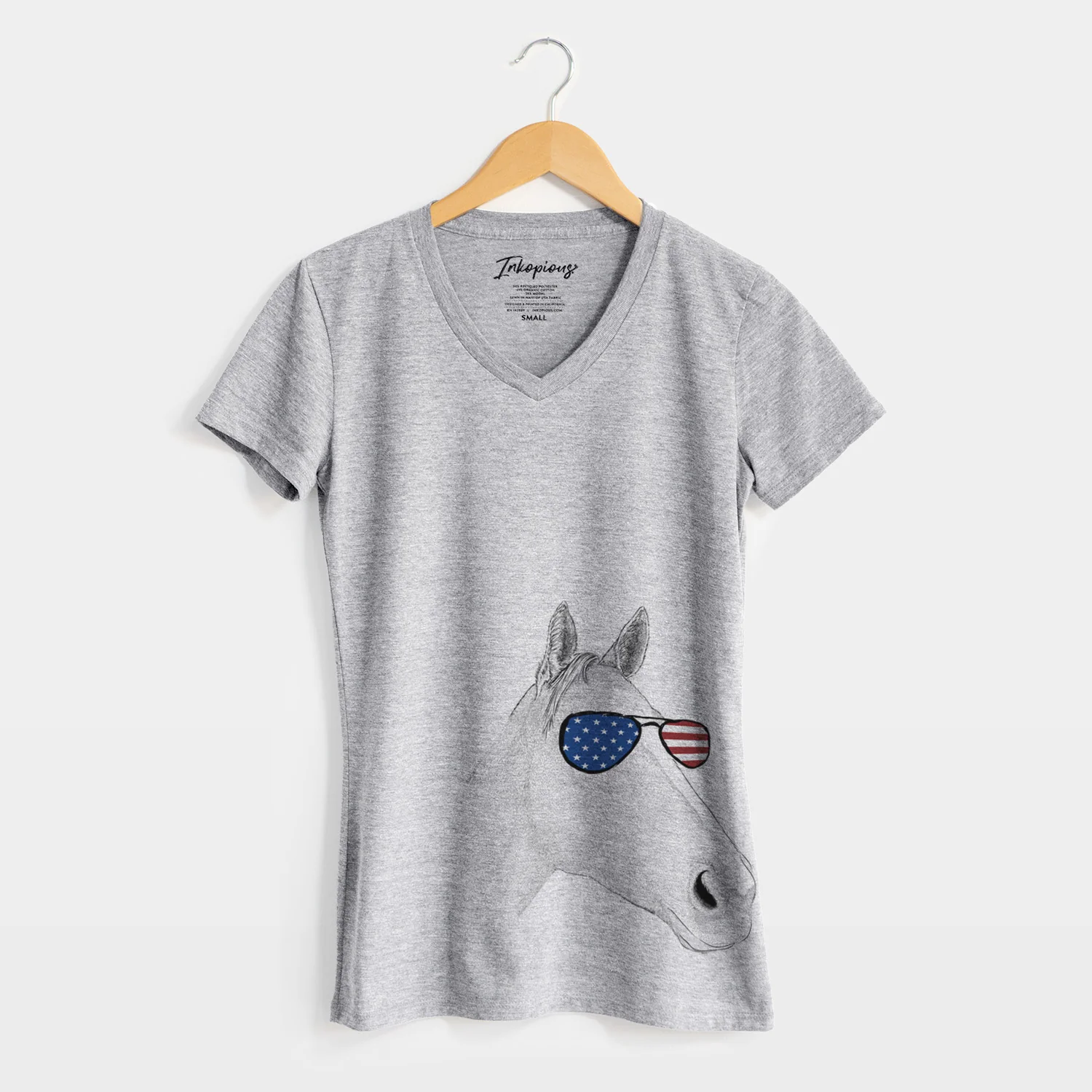 USA Westley the Horse - Women's Perfect V-neck Shirt - Image 5