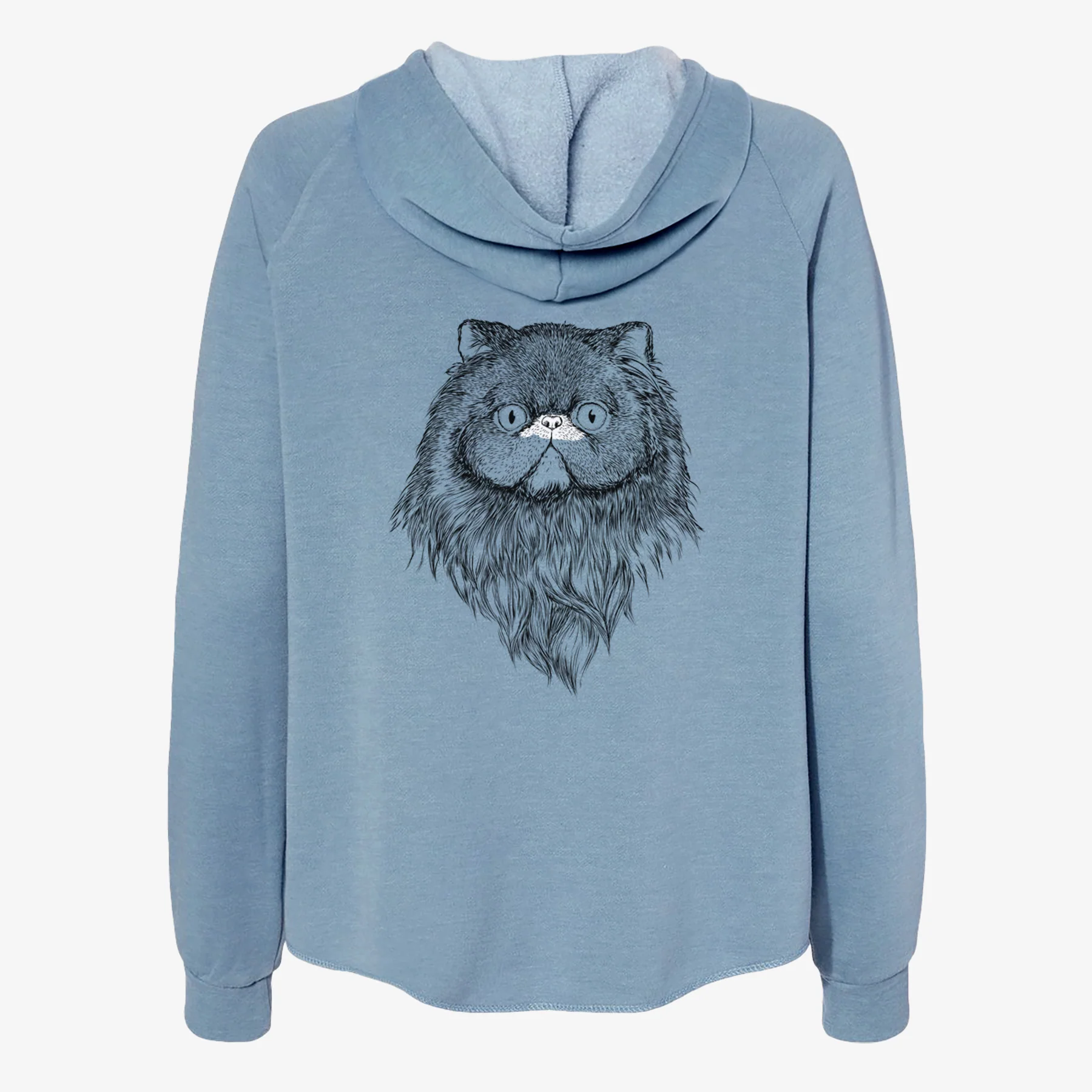 Vader the Persian Cat - Women's Cali Wave Zip-Up Sweatshirt - Image 6
