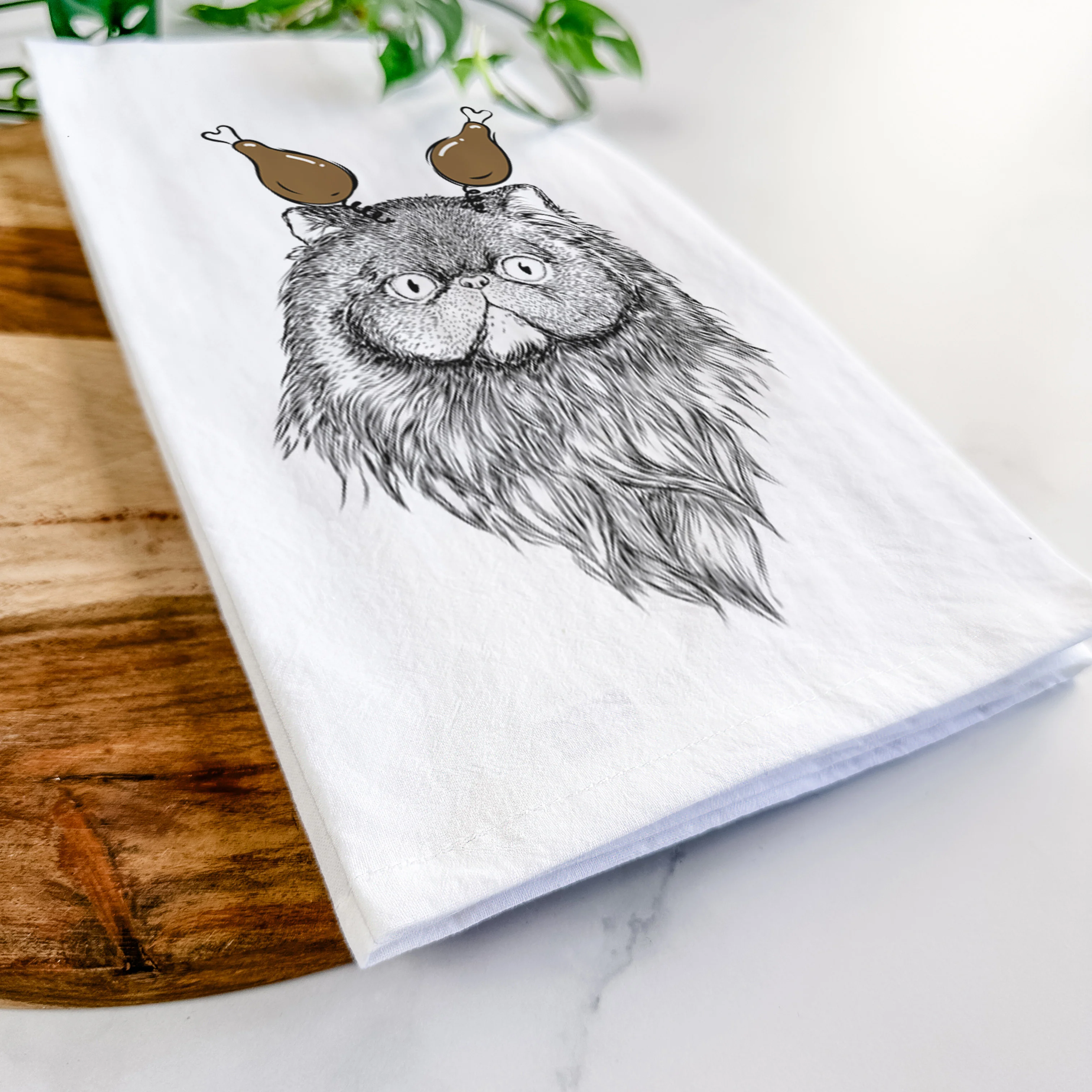 Vader the Persian Cat Tea Towel - Image 11