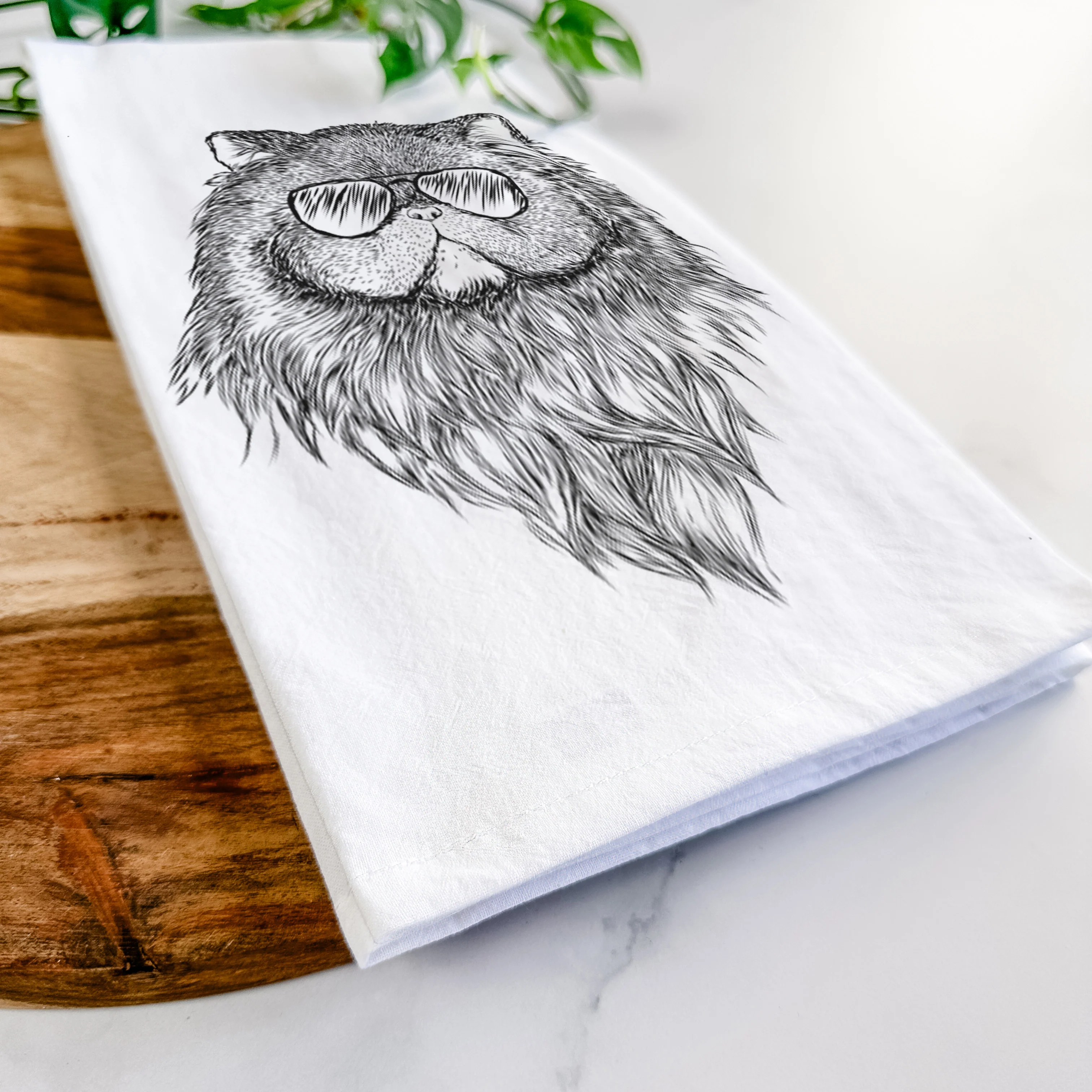 Vader the Persian Cat Tea Towel - Image 6