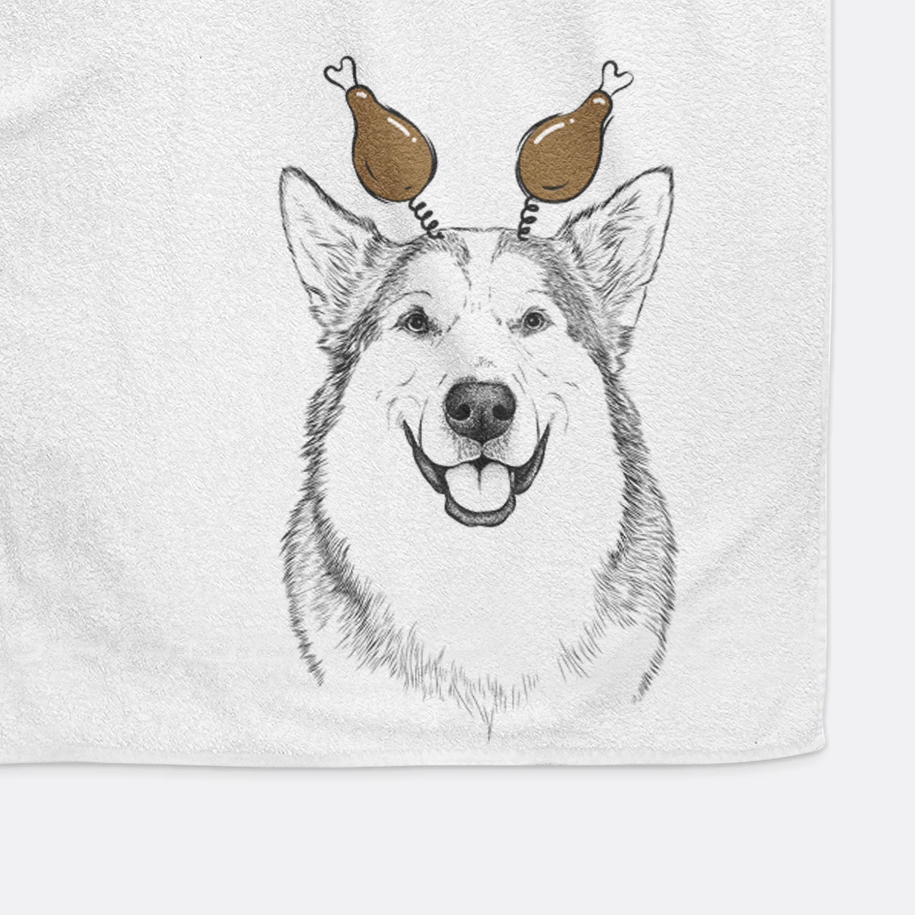 Vader the Alaskan Malamute Decorative Hand Towel - Image 12