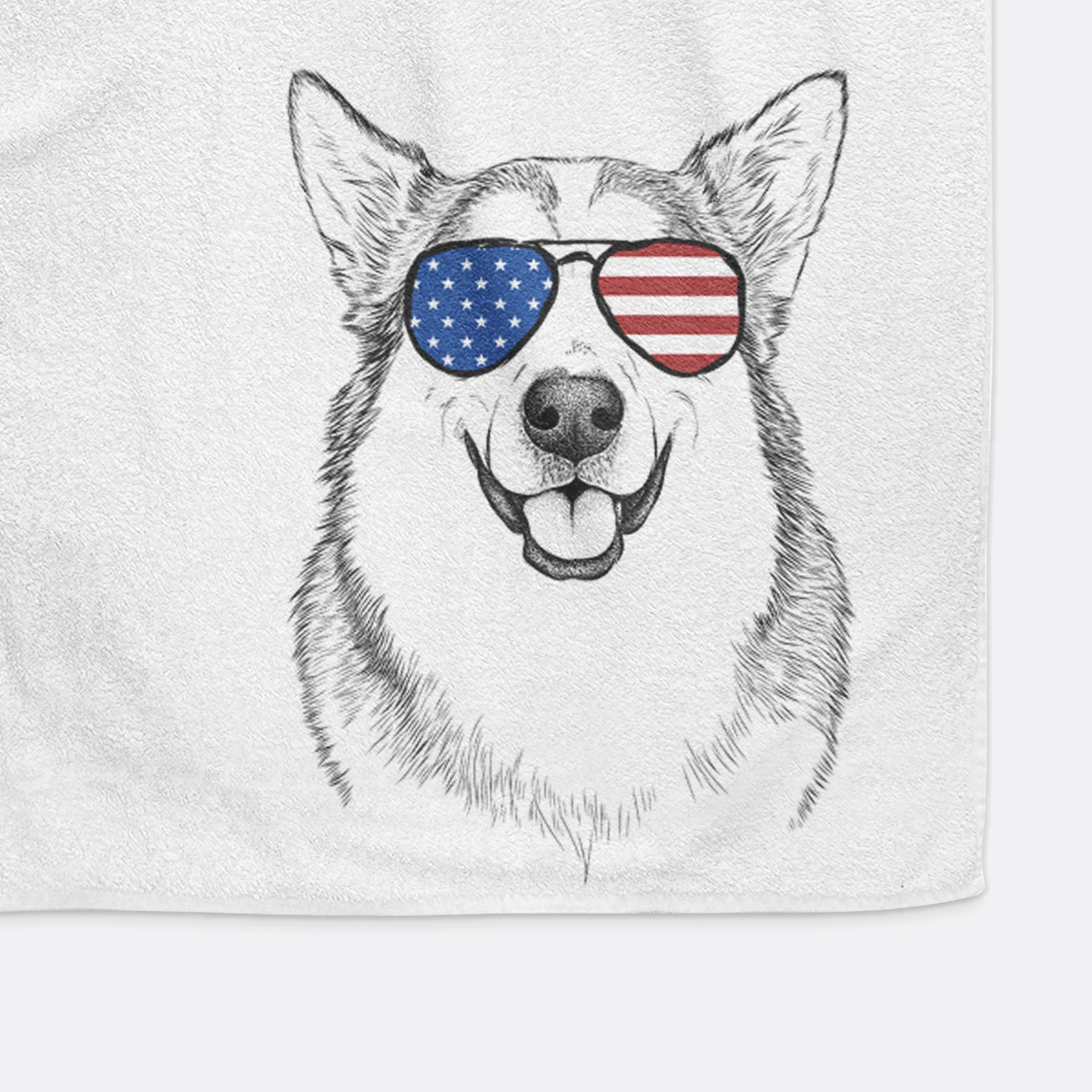 Vader the Alaskan Malamute Decorative Hand Towel - Image 13