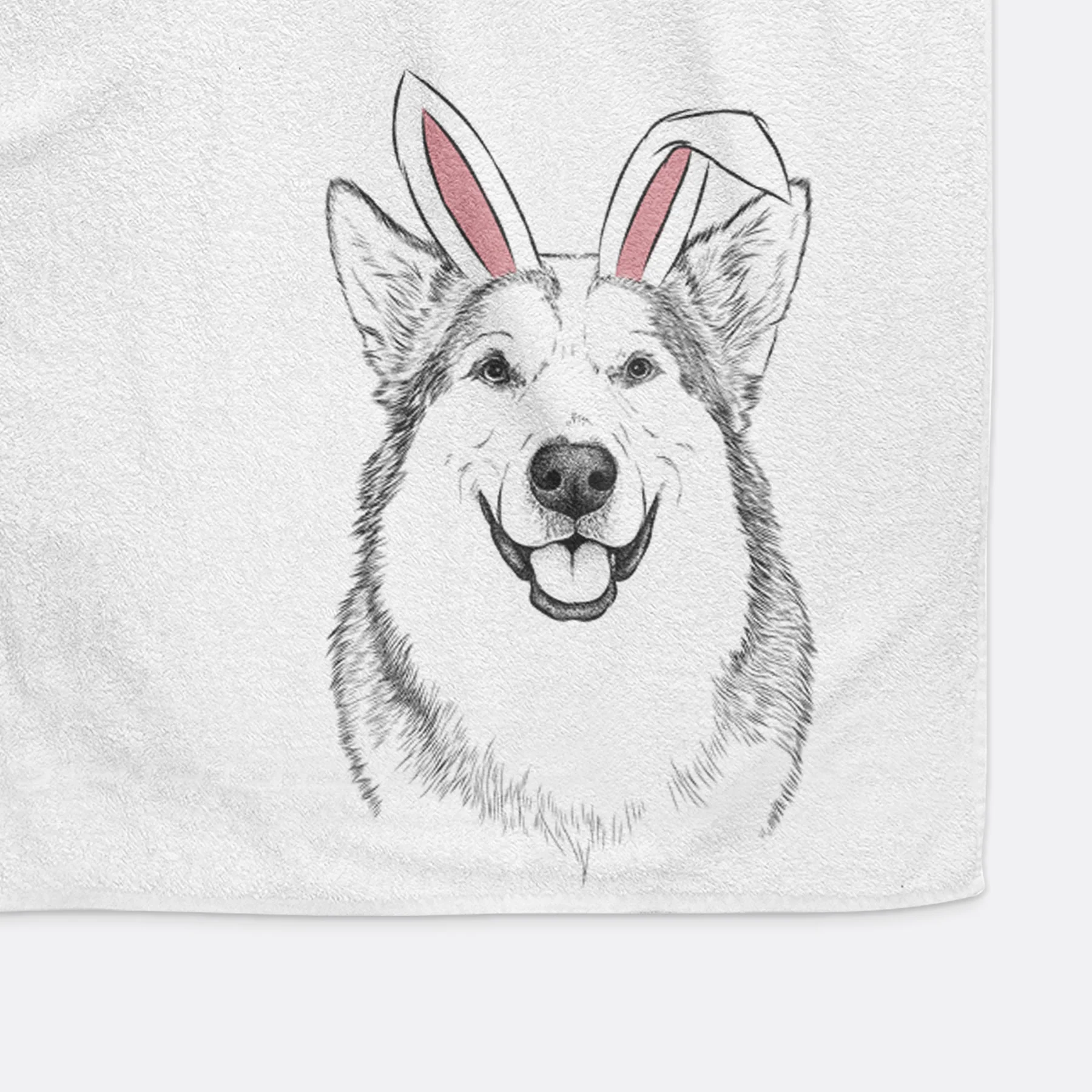 Vader the Alaskan Malamute Decorative Hand Towel - Image 15