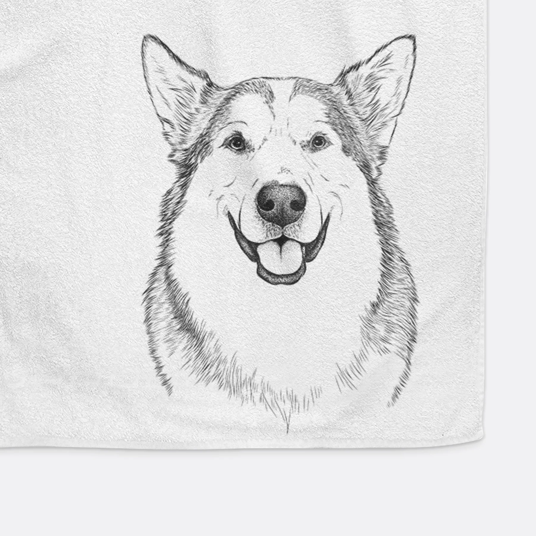 Vader the Alaskan Malamute Decorative Hand Towel - Image 7