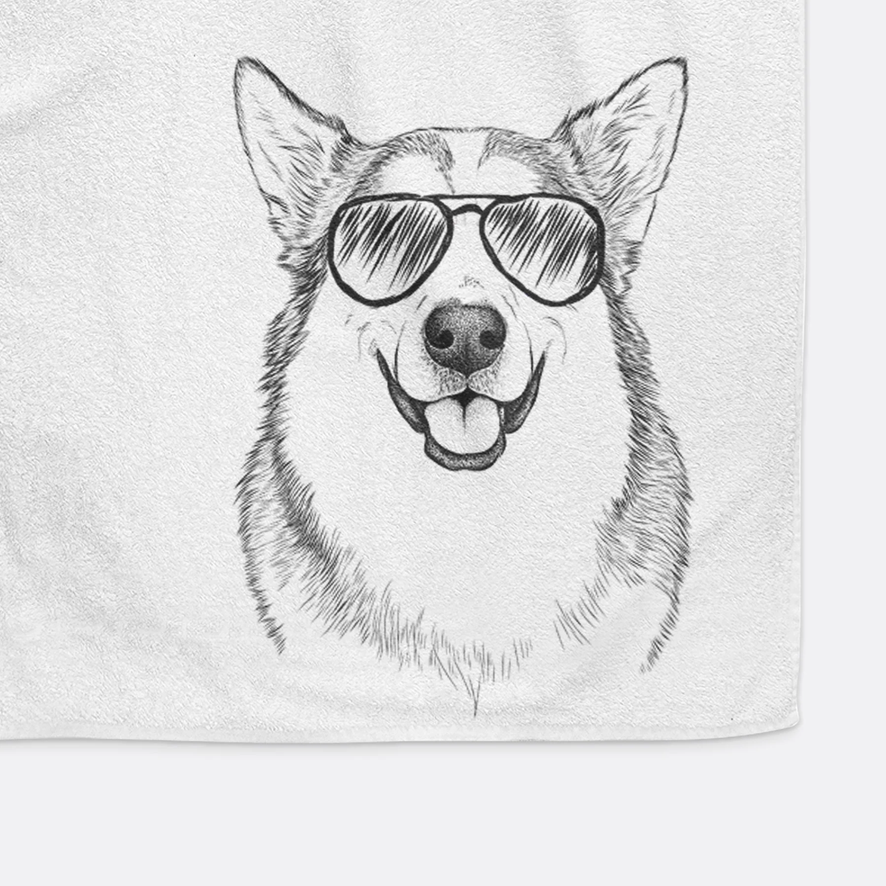 Vader the Alaskan Malamute Decorative Hand Towel - Image 8