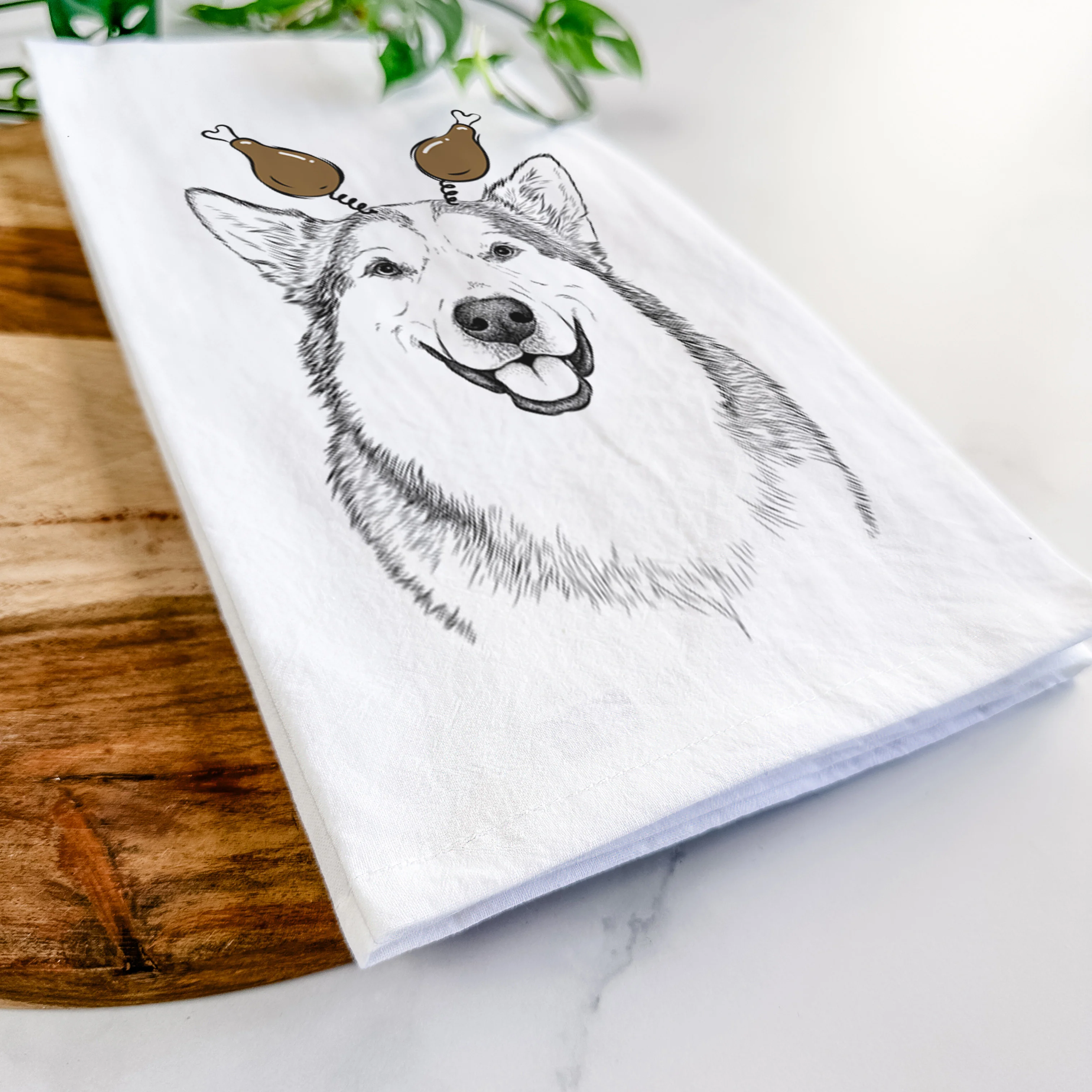 Vader the Alaskan Malamute Tea Towel - Image 11