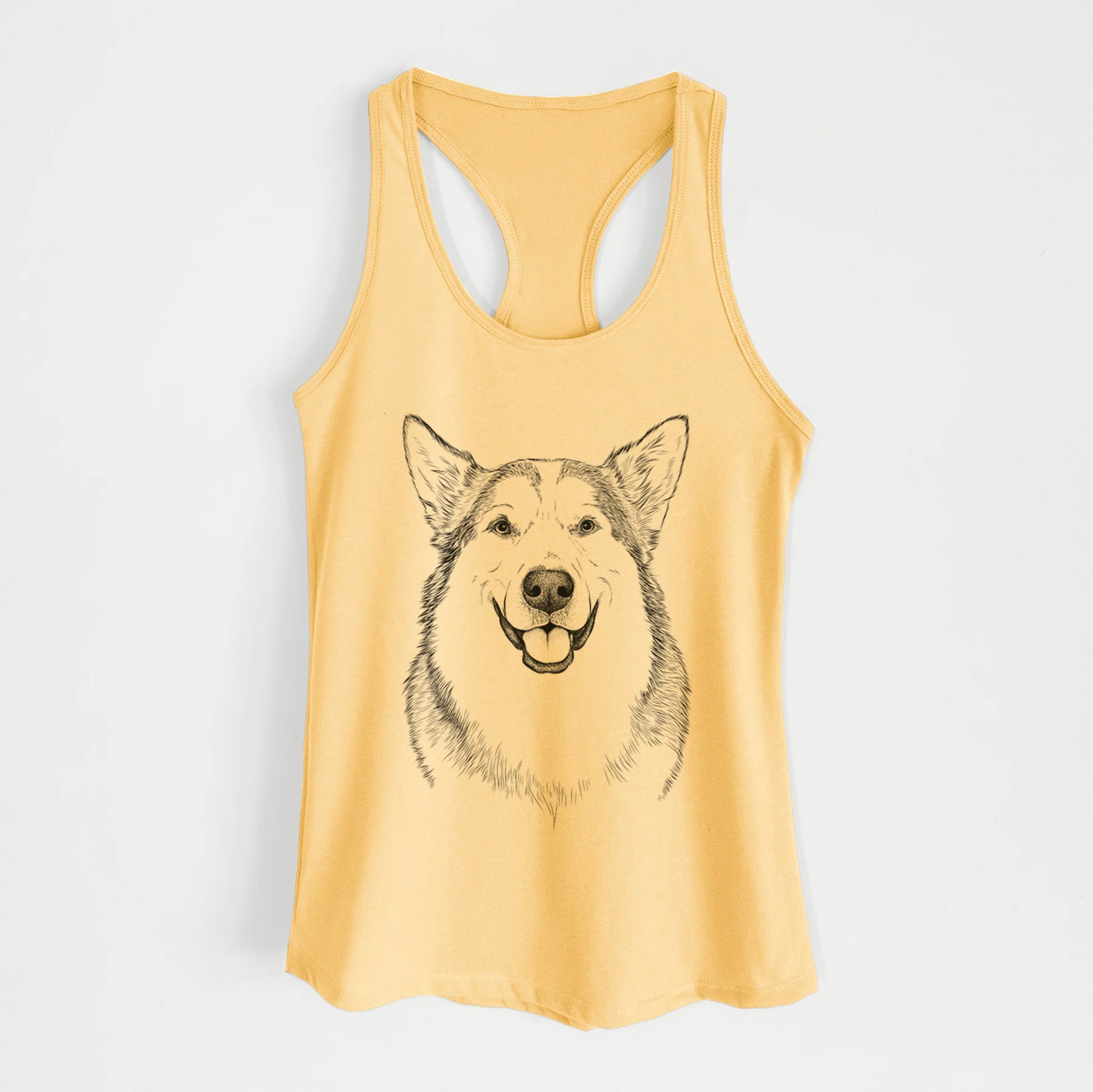 Vader the Alaskan Malamute - Women's Racerback Tanktop - Image 4