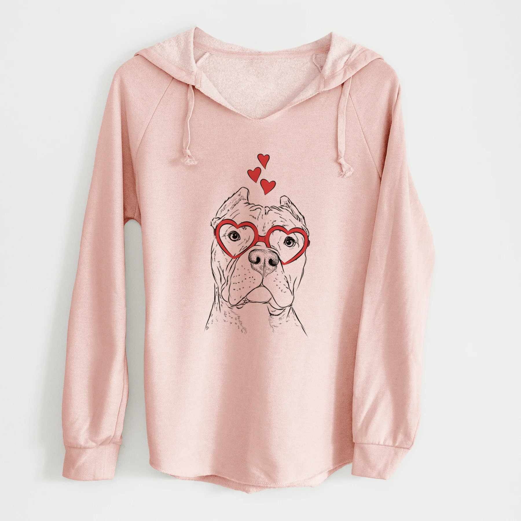 Valentine Bam Bam the Pitbull - Cali Wave Hooded Sweatshirt - Image 4