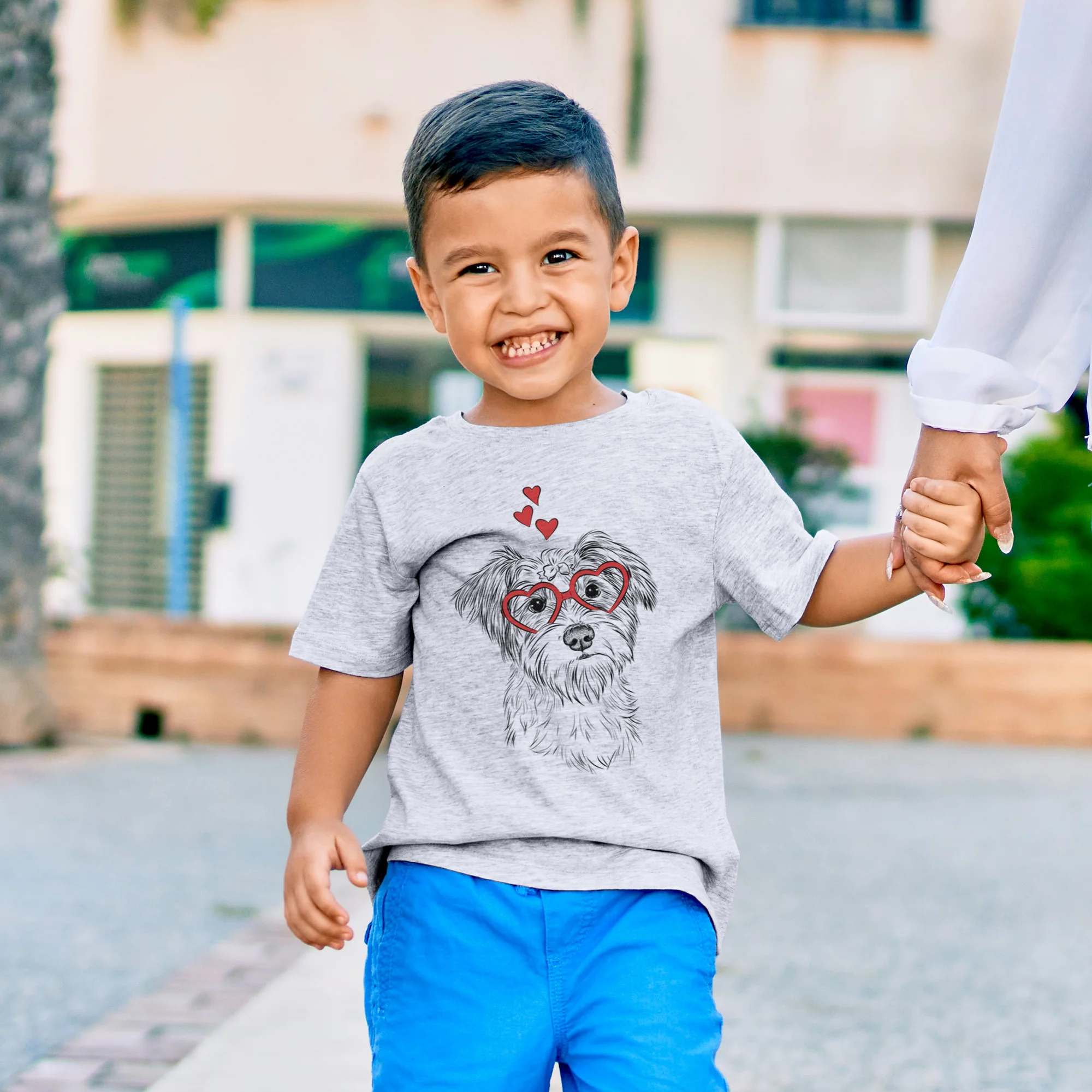 Valentine Birdee the Schnauzer Mix - Kids/Youth/Toddler Shirt - Image 3