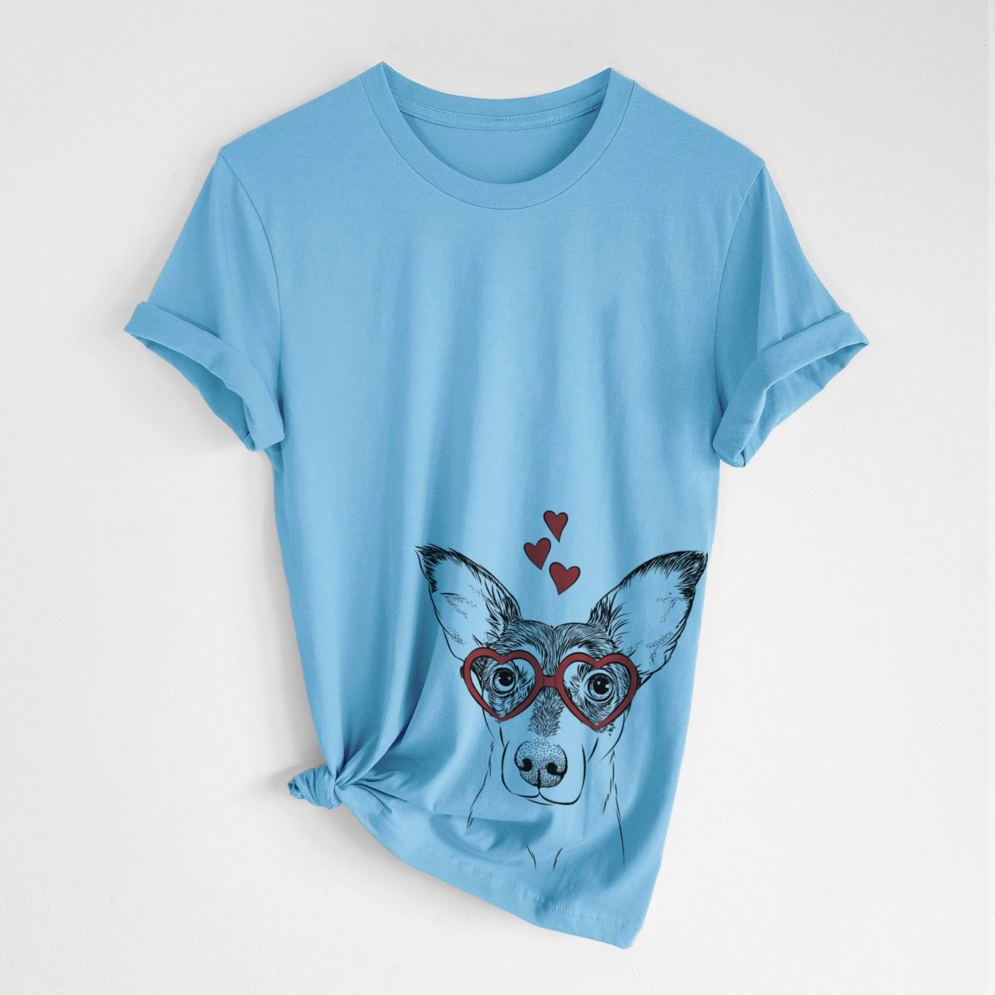 Valentine Chloe the Doxie Mix - Unisex Crewneck - Image 4