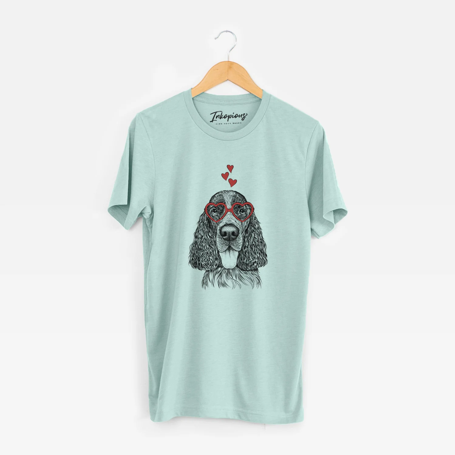 Valentine Duke the English Springer Spaniel - Unisex Crewneck - Image 9